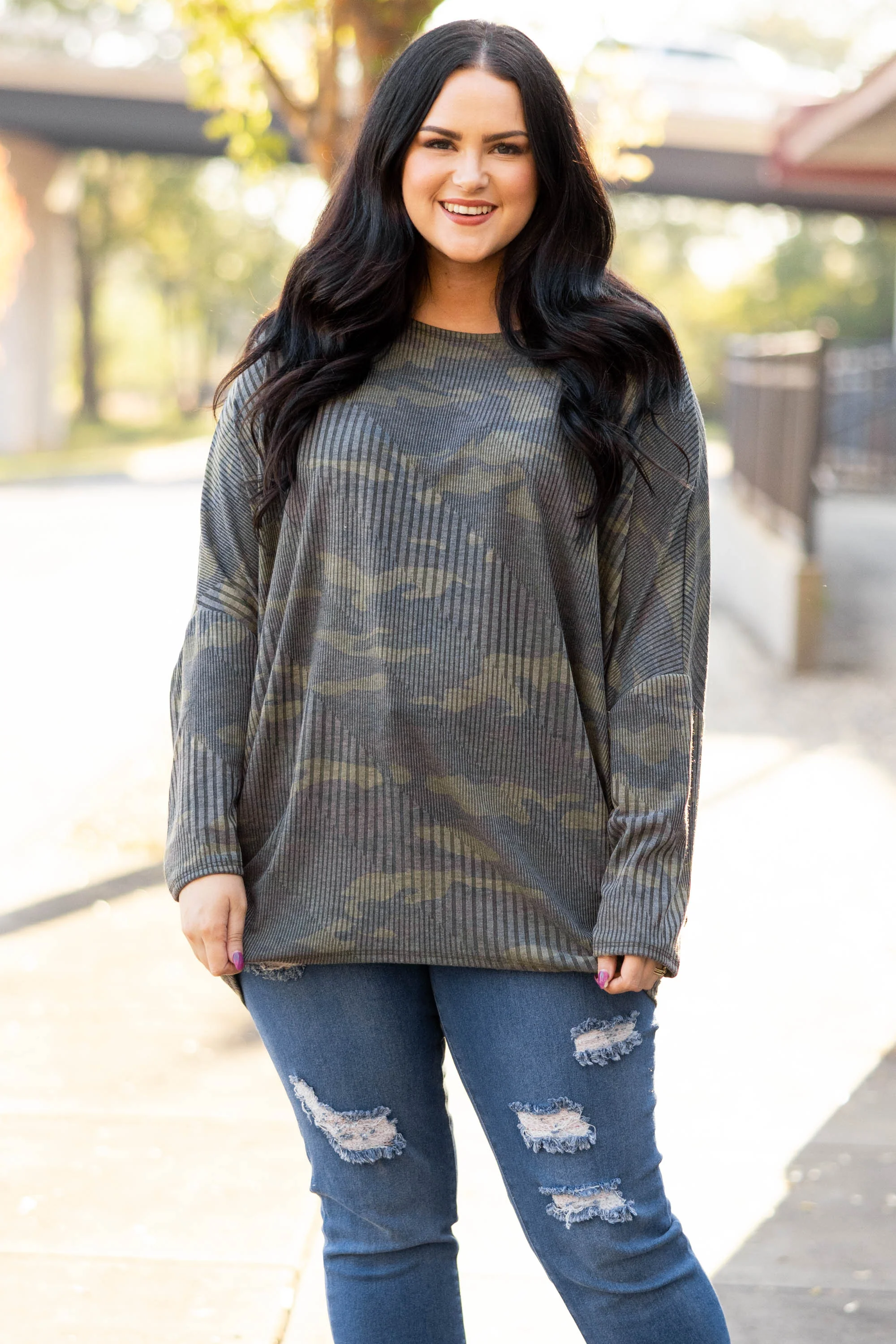 Happy All The Time Top, Army - Weilaico