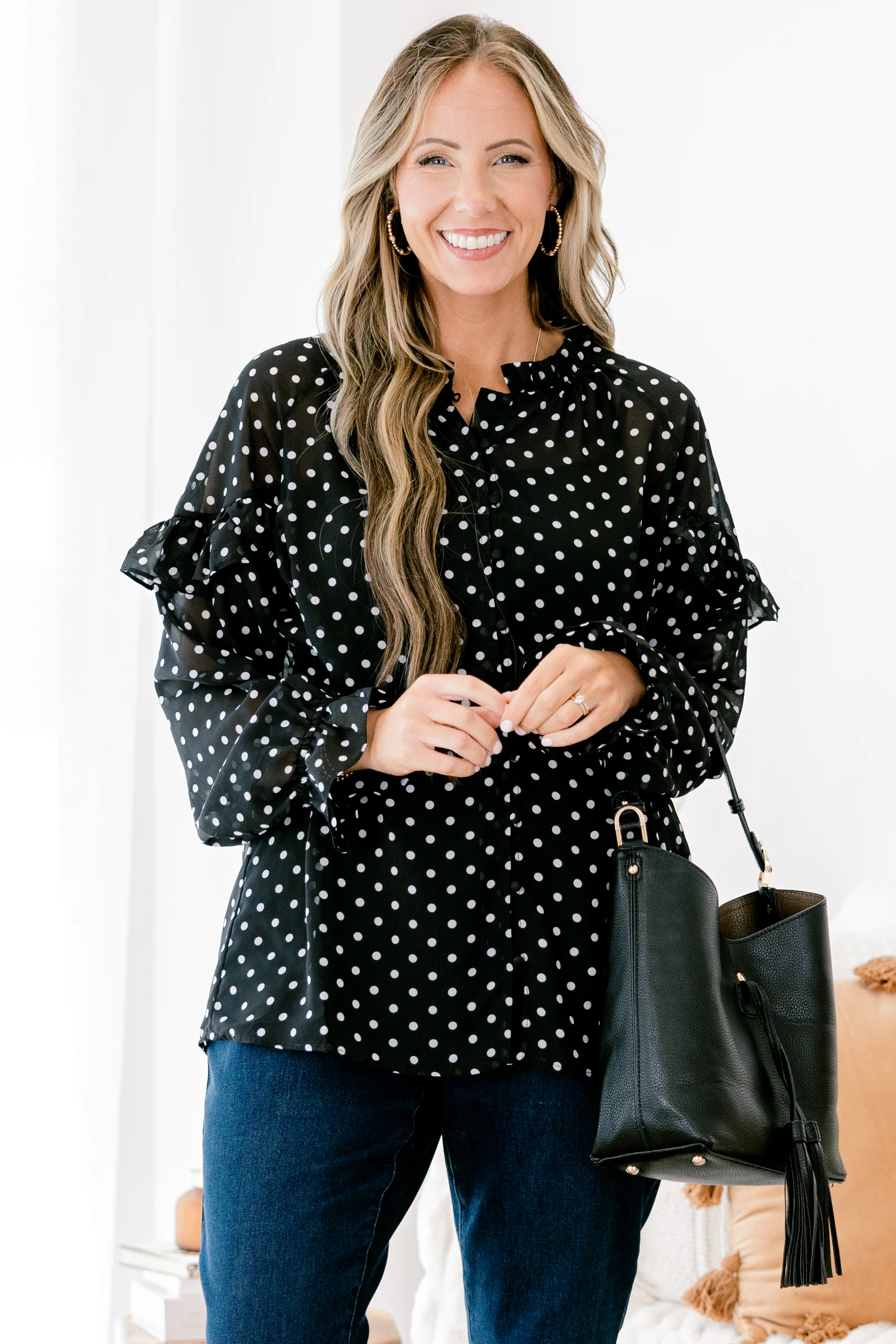 Happiness Is Homemade Top, Black - Weilaico