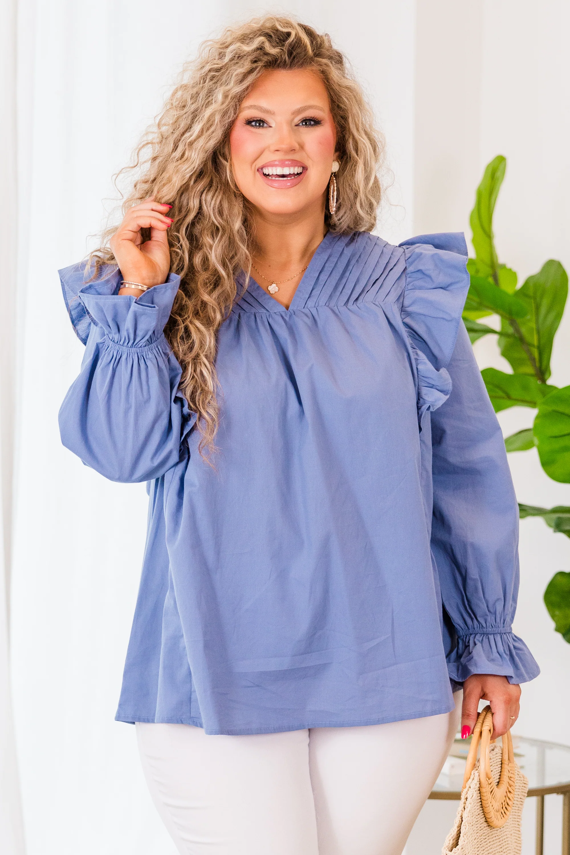 Flutter About Top, Blue - Weilaico