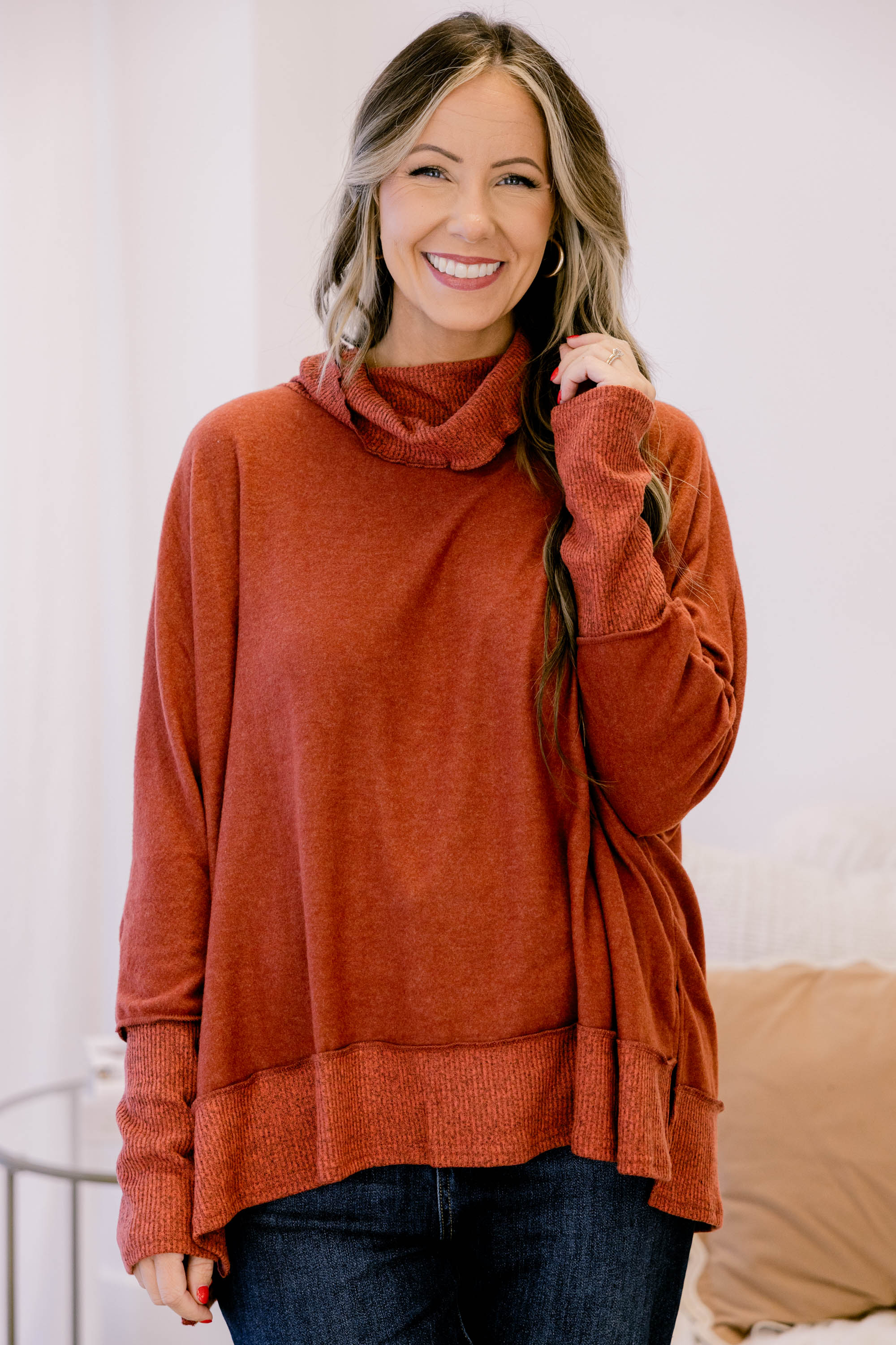 Working Late Top, Red - Weilaico