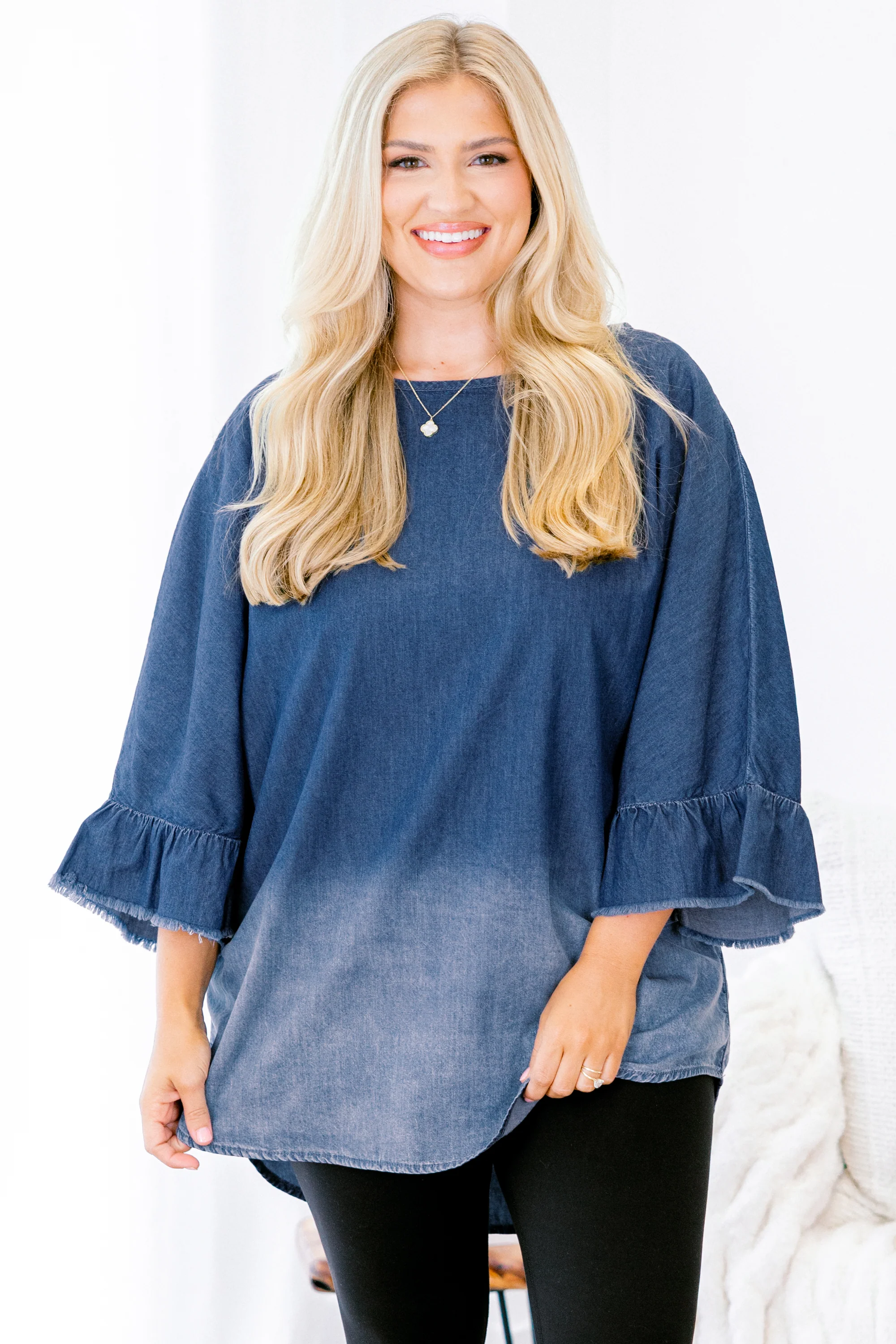 Momma Said Top, Denim - Weilaico