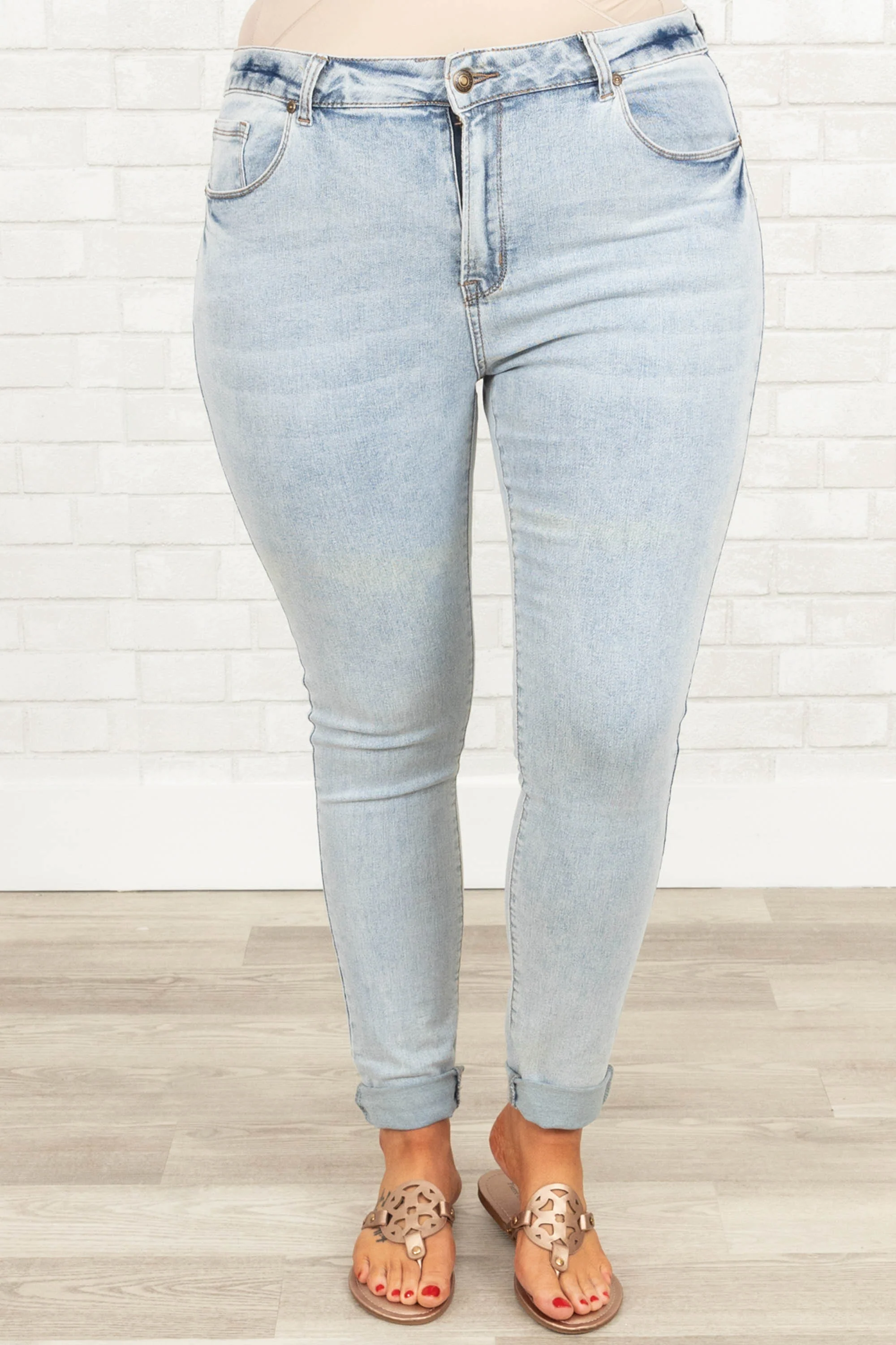 Rockstar Dreams Jeans, Light Wash - Weilaico