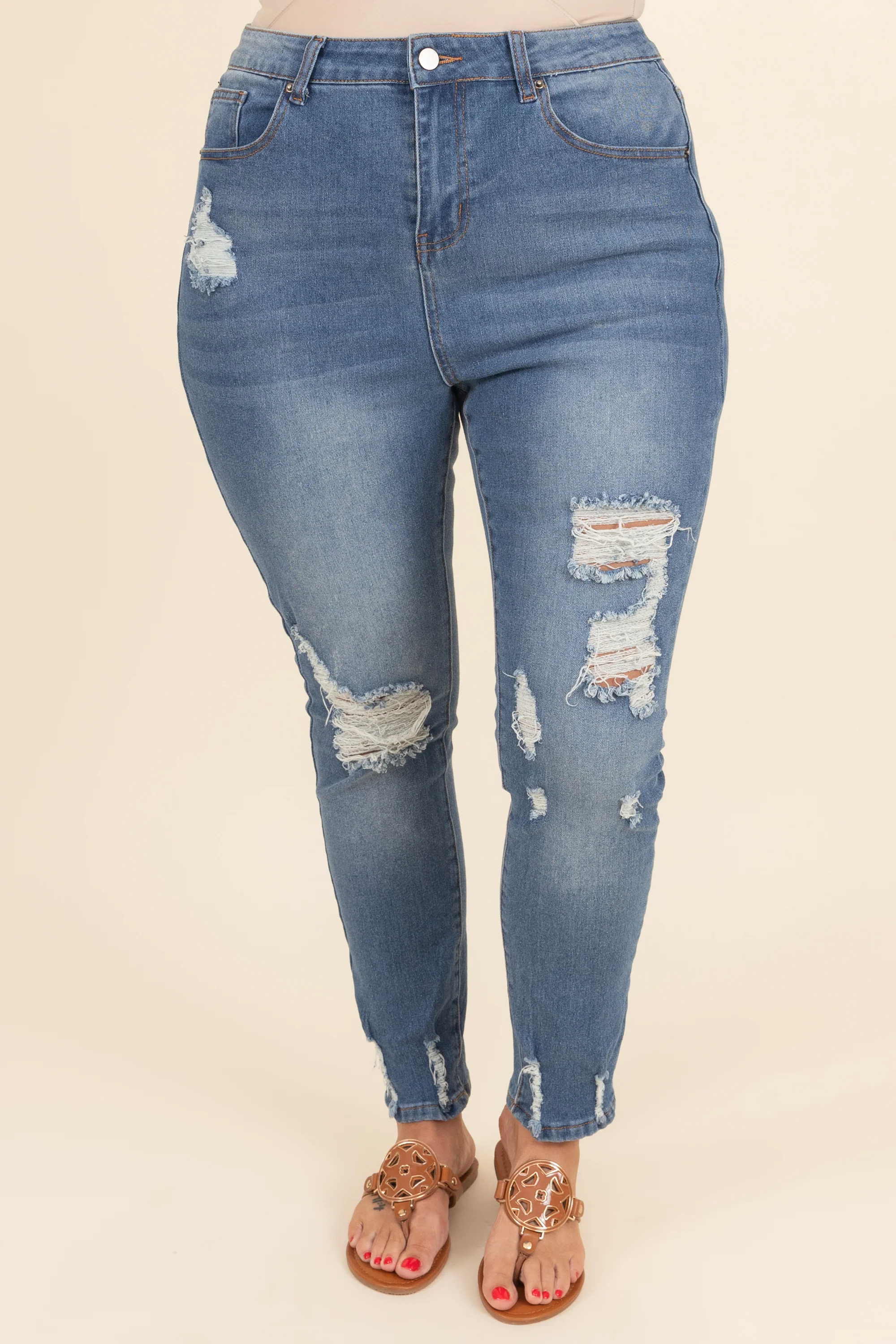 Not Your Mom's Jeans, Medium Wash - Weilaico