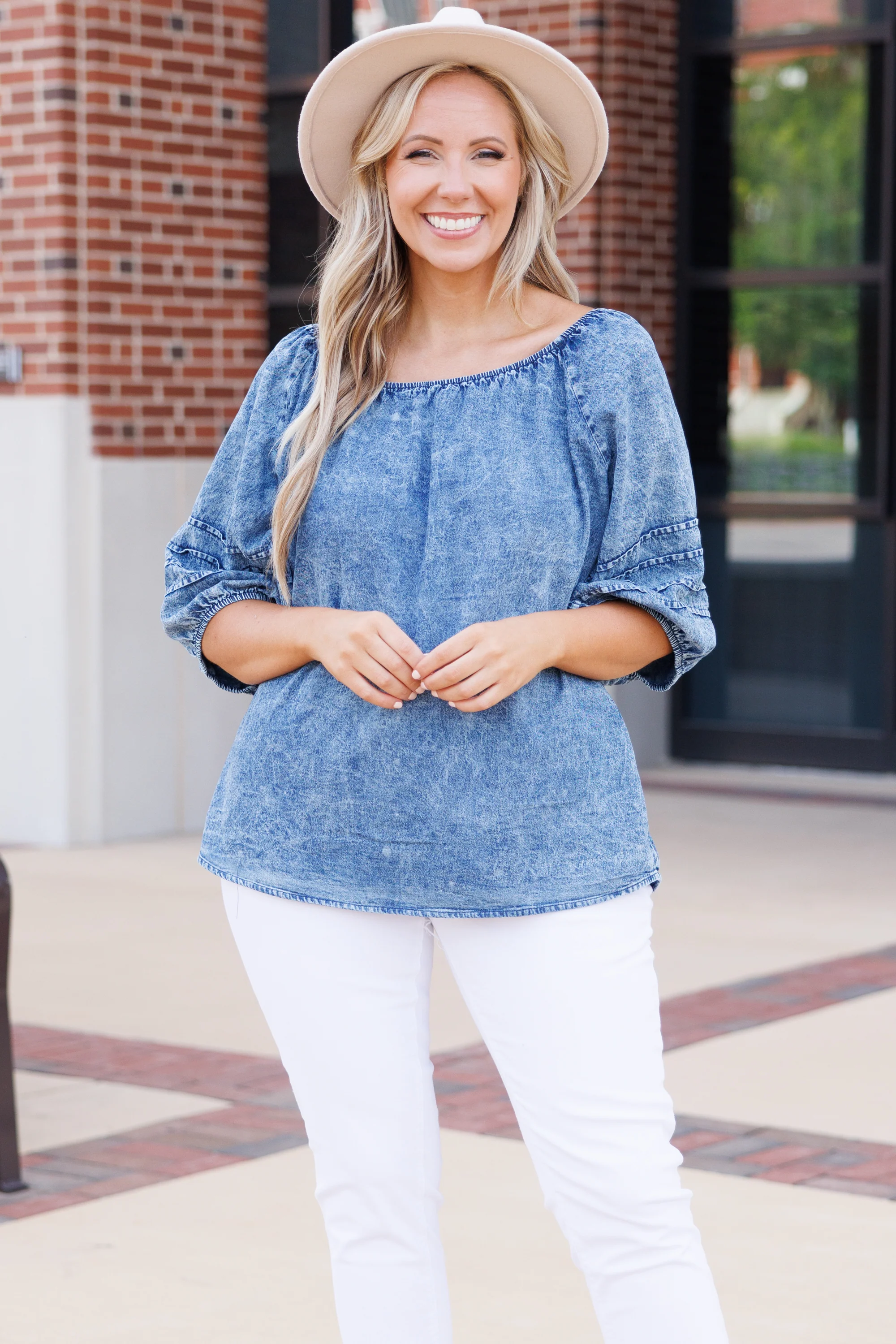 I Bring The Fire Top, Dark Wash - Weilaico