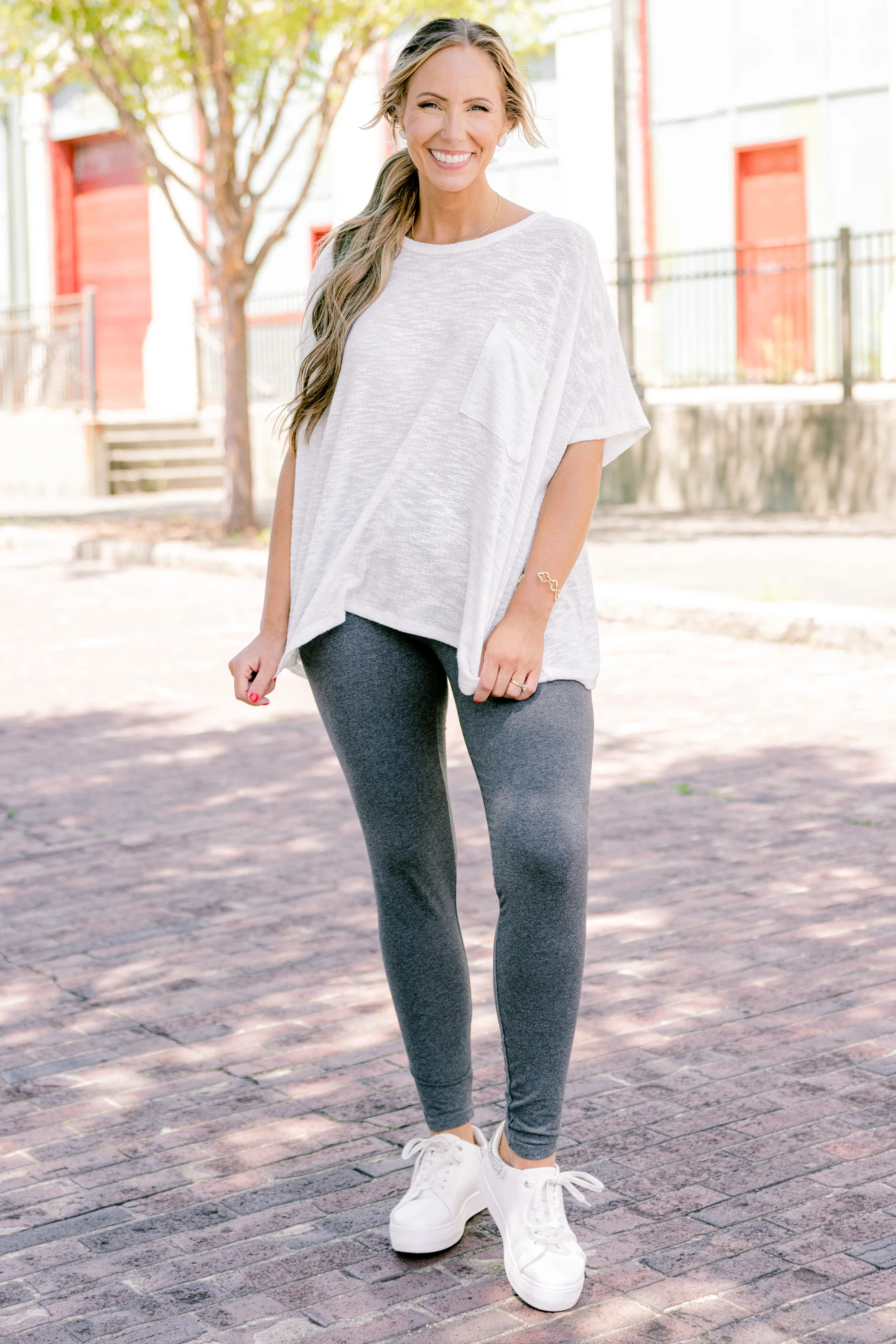 On The Run Leggings, Charcoal - Weilaico