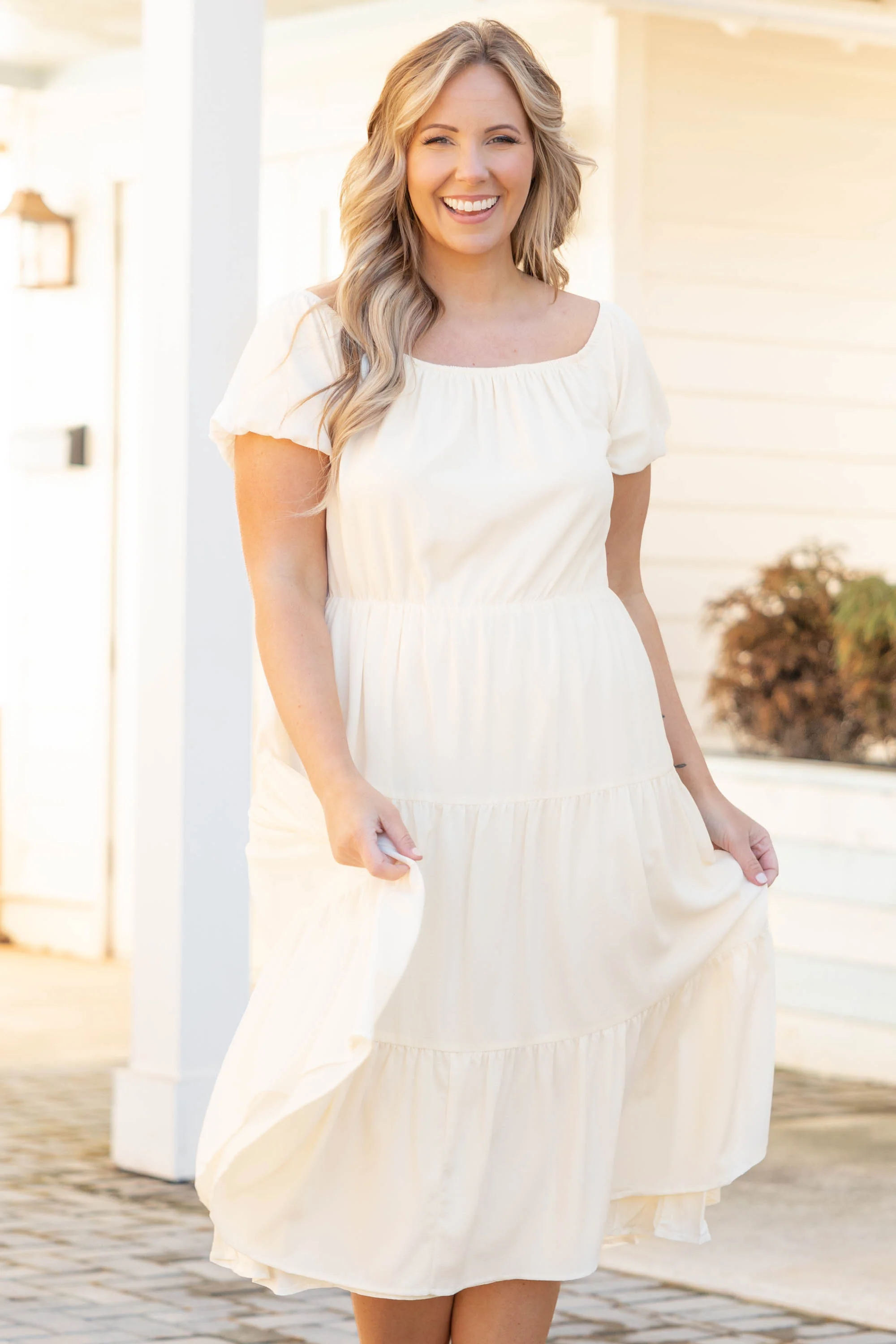 Brunch Out Dress, Lemon - Weilaico