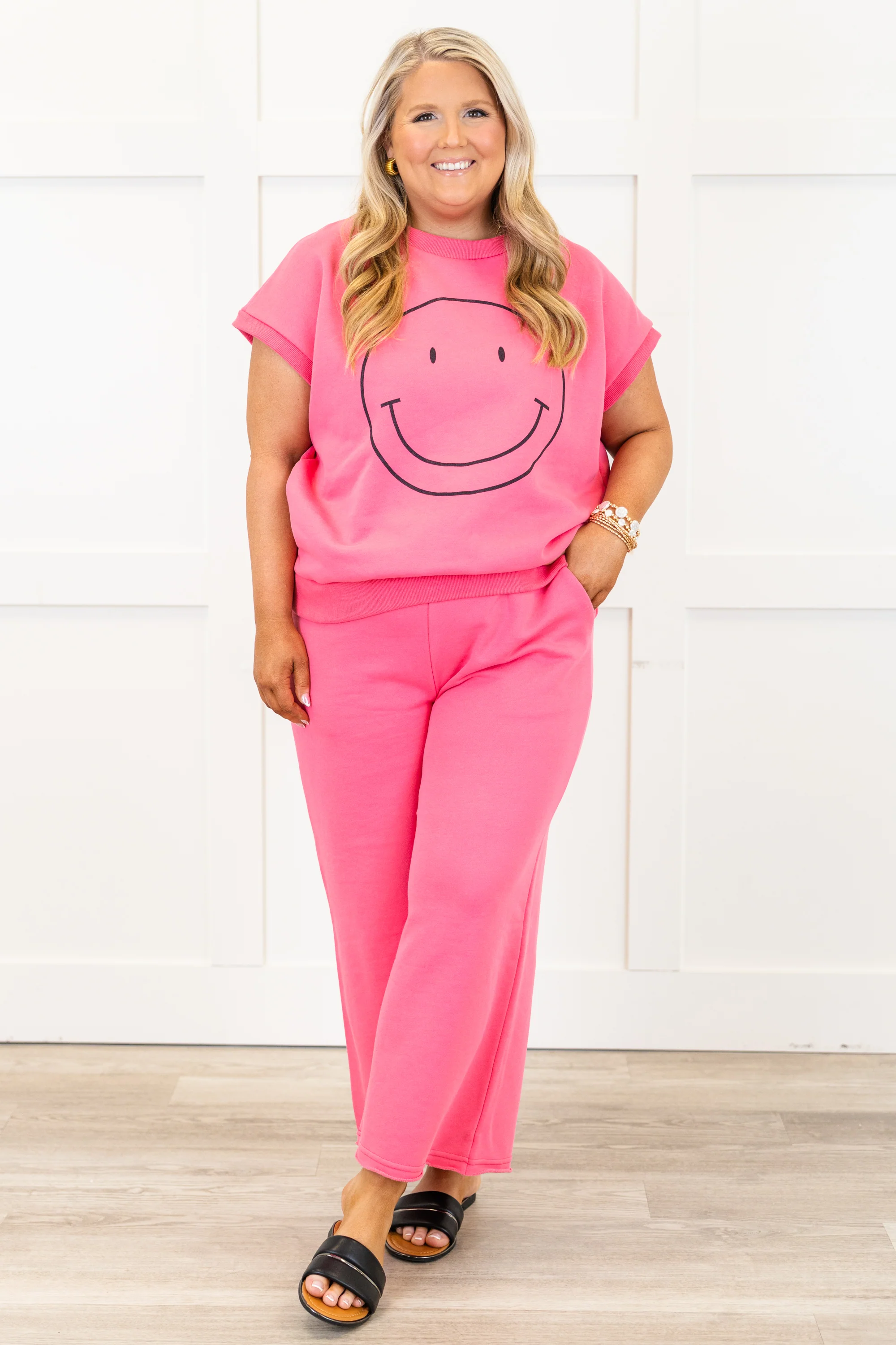 Ready To Hang Sweatpants, Pink - Weilaico