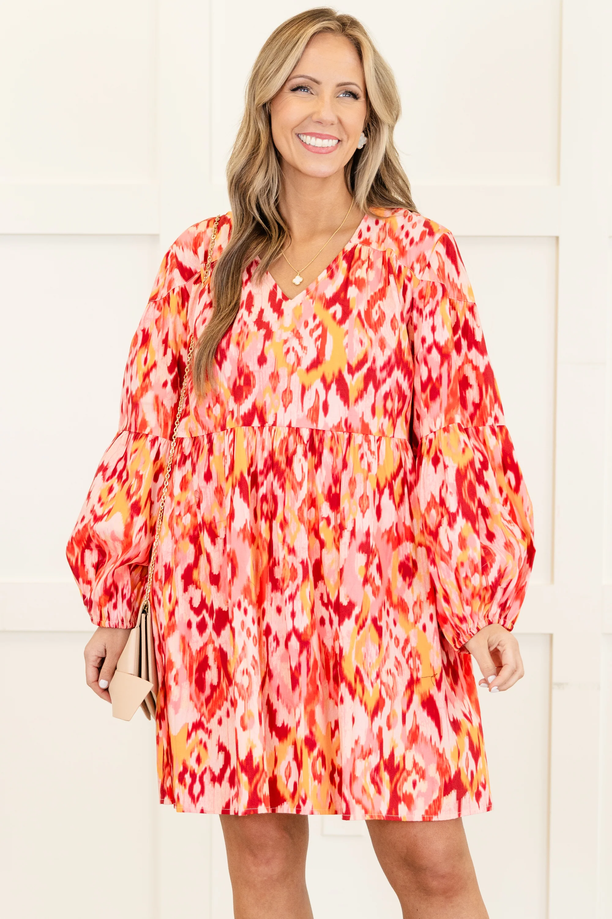 Happy All Weekend Dress, Magenta - Weilaico