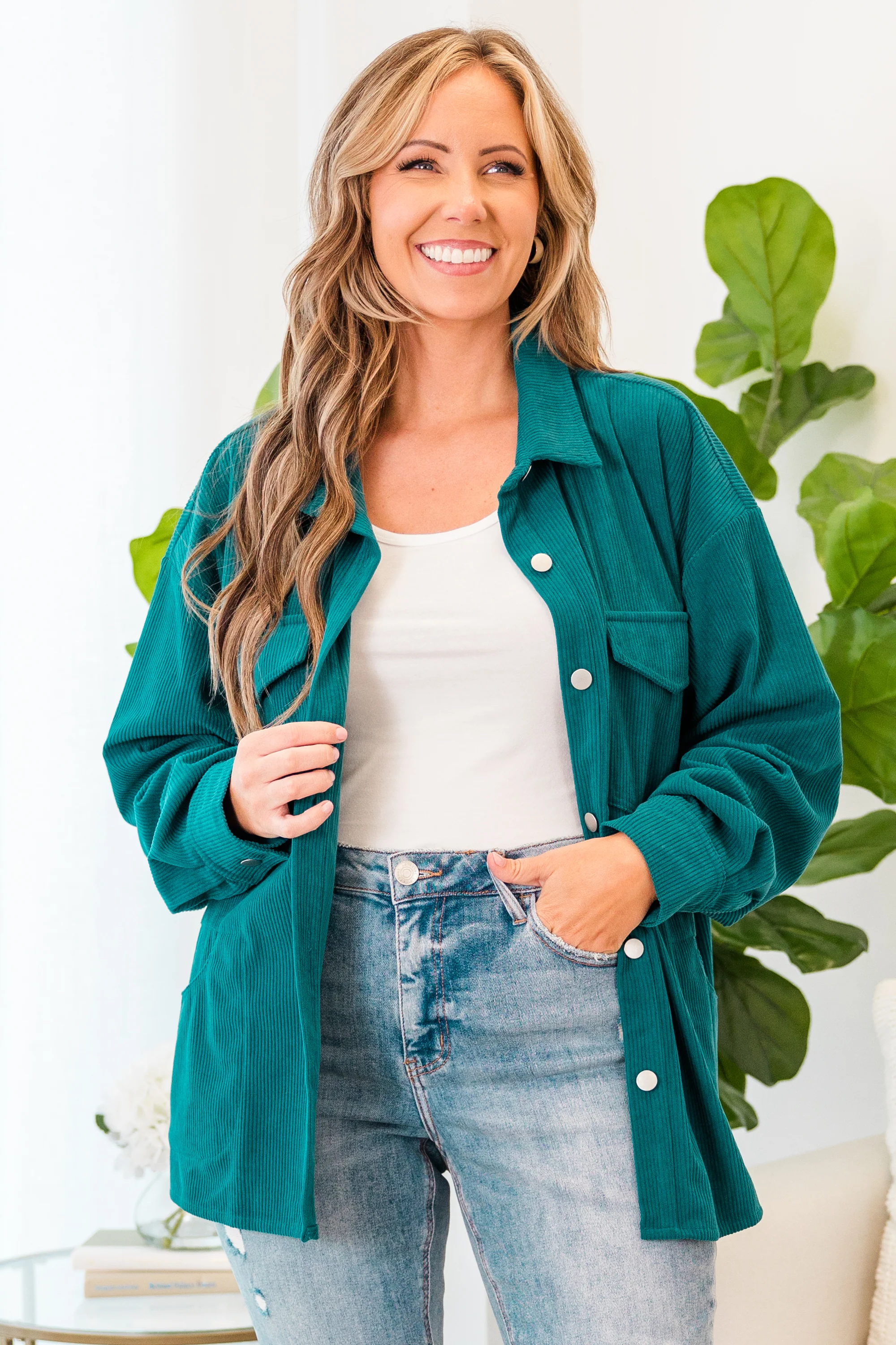 I Love The Cold Jacket, Teal - Weilaico