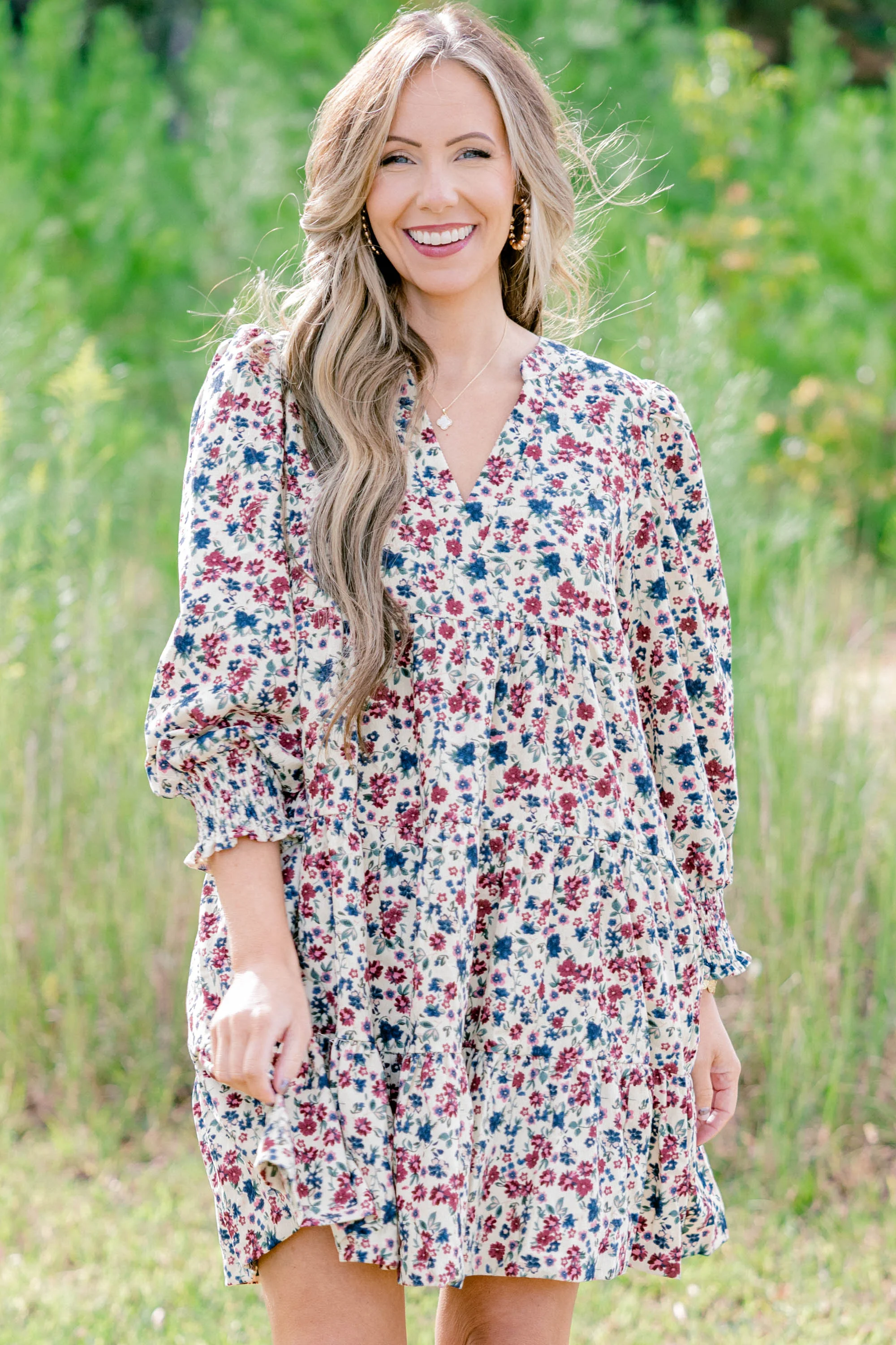 Her Sweet Side Dress, Oatmeal - Weilaico