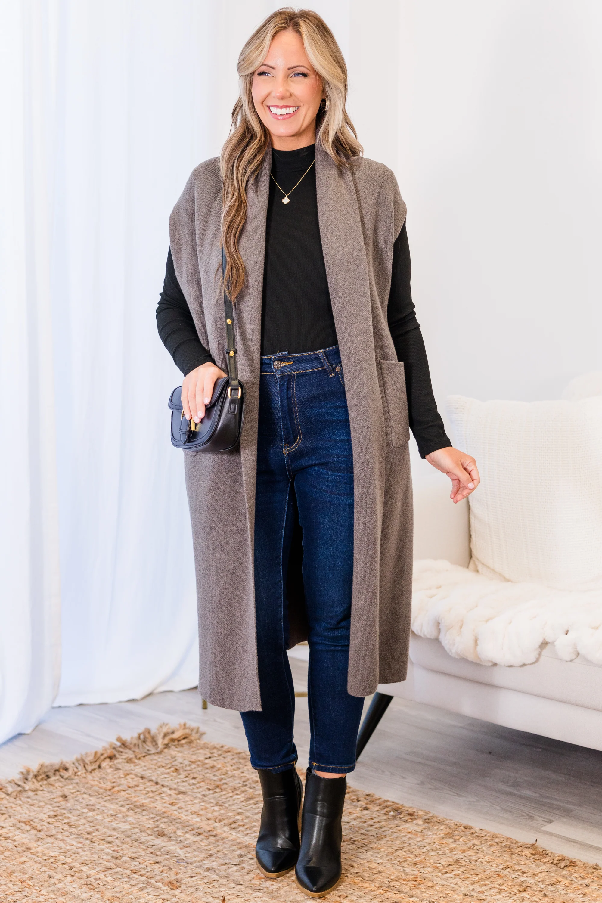 She's So Cute Cardigan, Grey - Weilaico