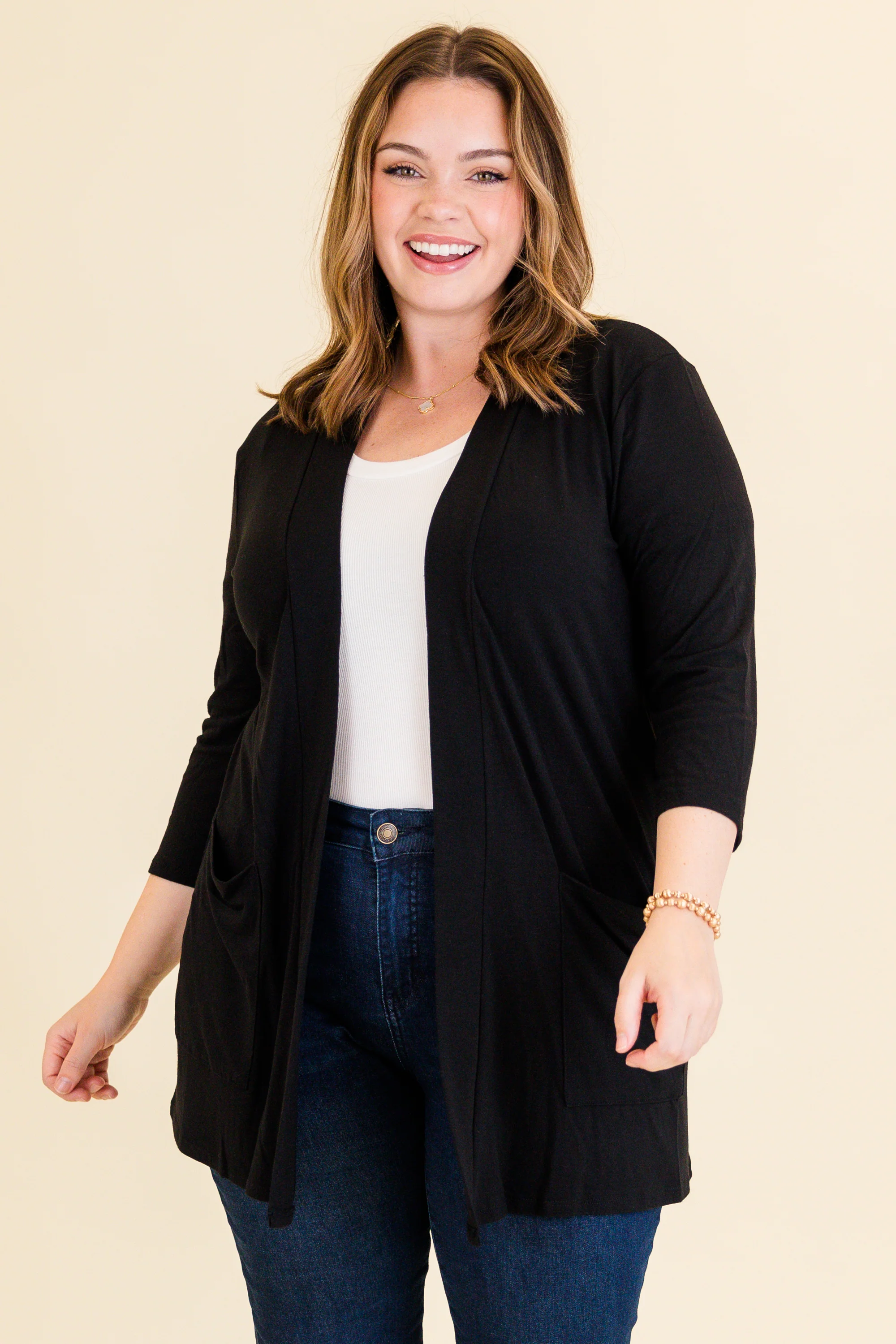 This Weather Cardigan, Black - Weilaico