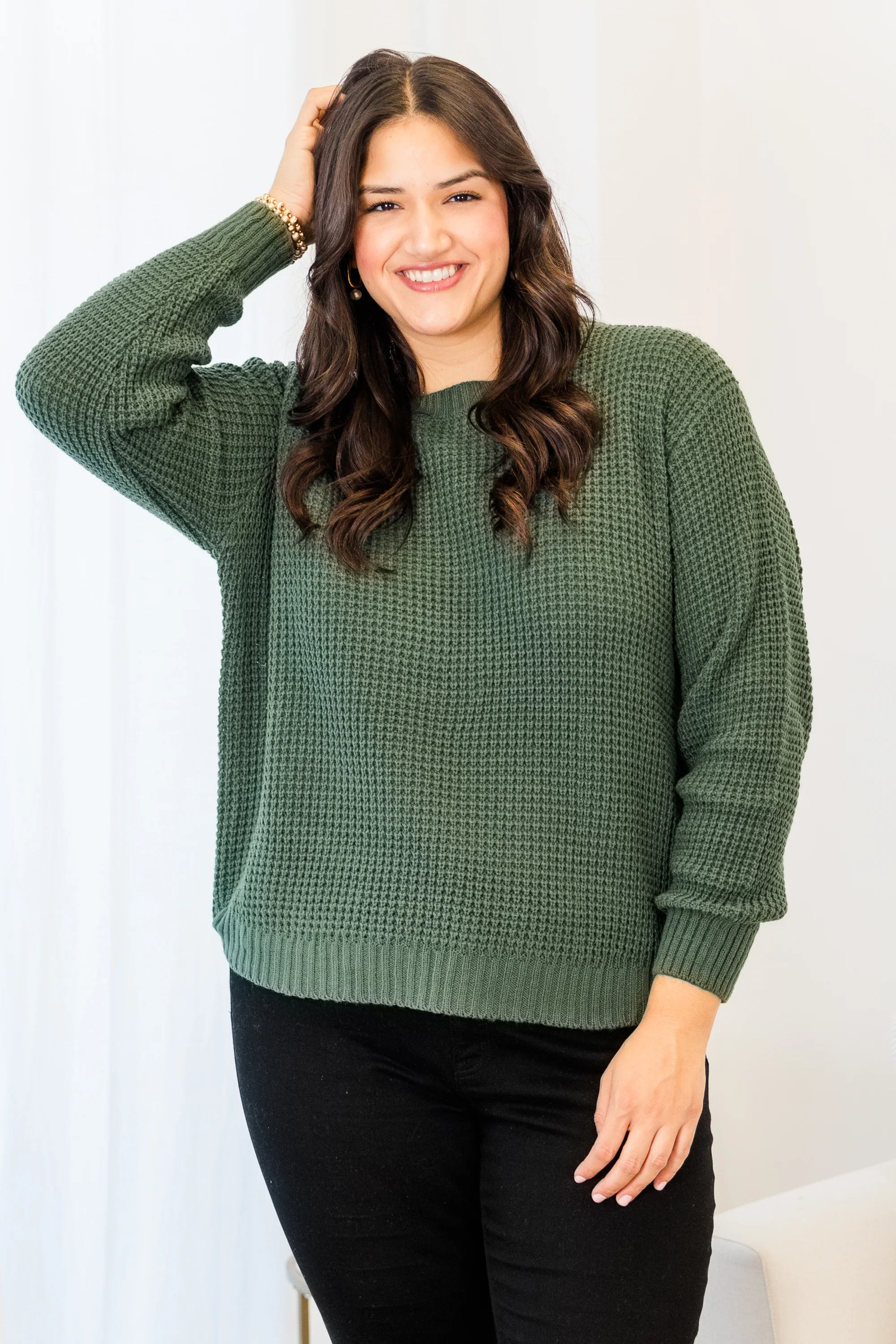 Breezy Weather Sweater, Ash Jade - Weilaico