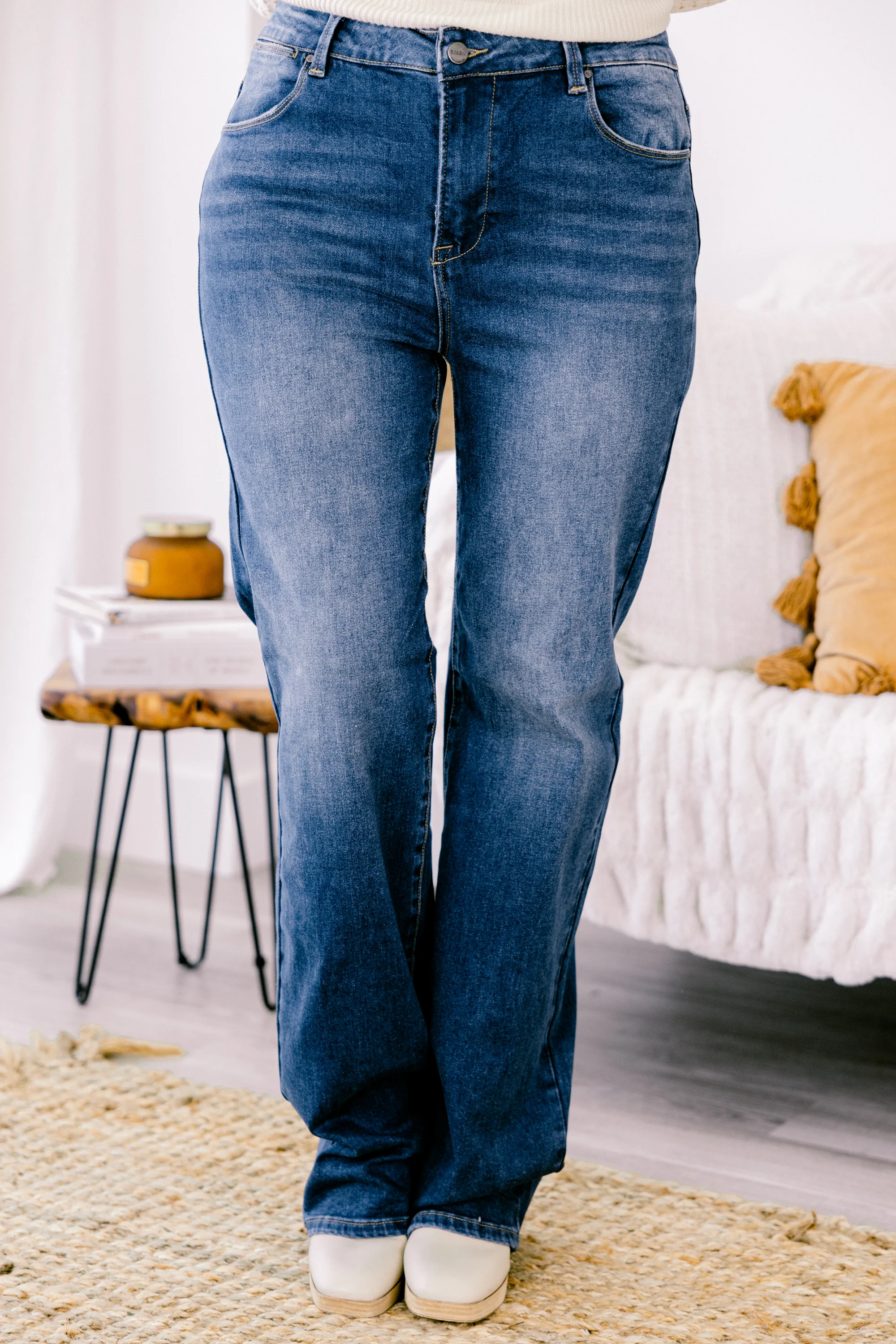 Kind Eyes Jeans, Dark Wash - Weilaico