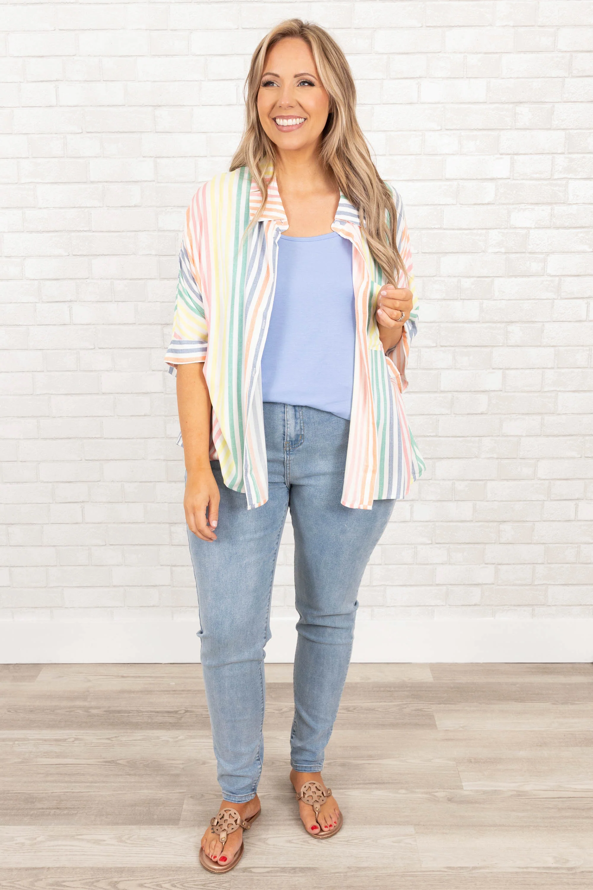 Making My Way To You Jeans, Light Wash - Weilaico