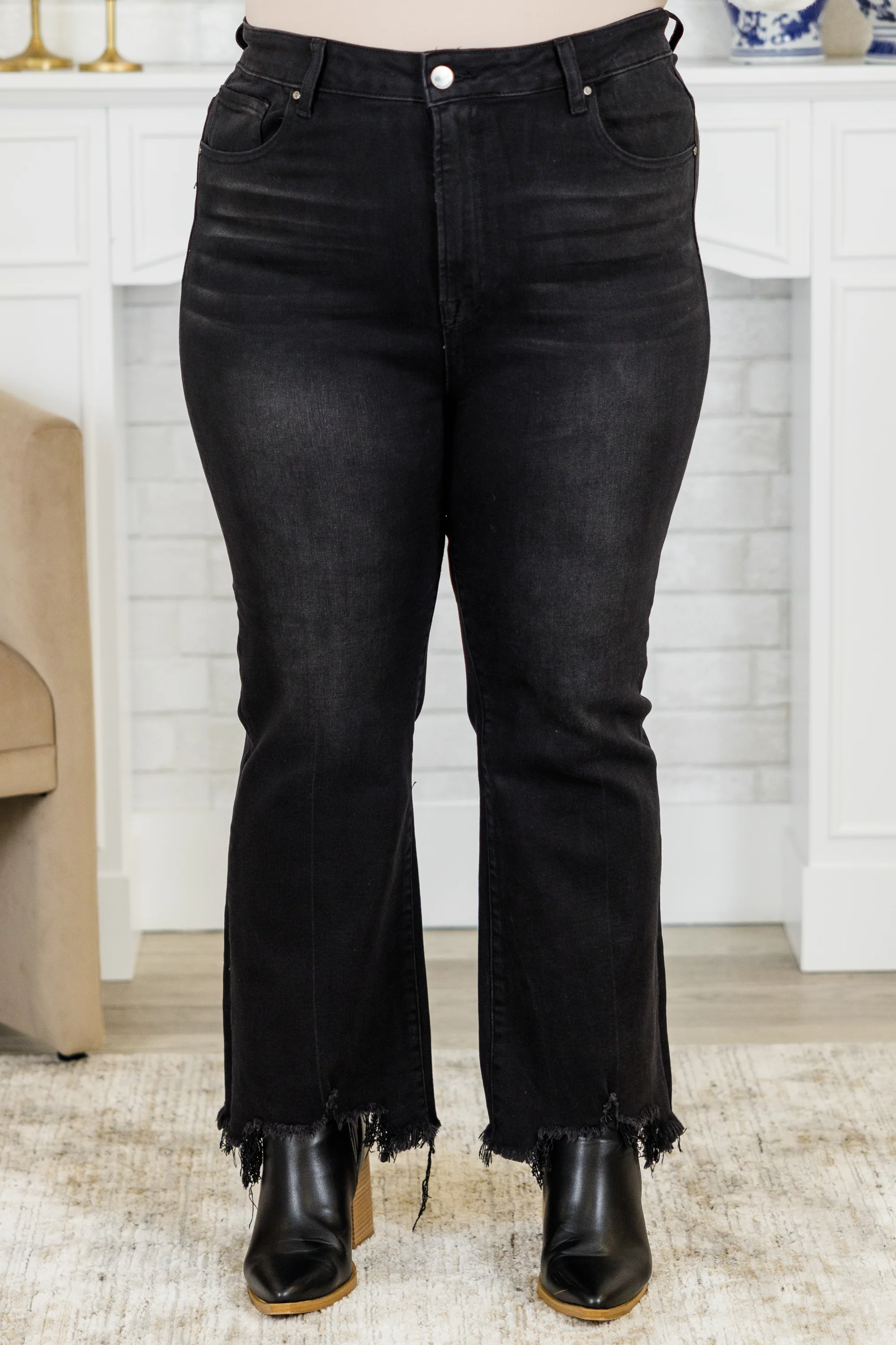 Simple Times Jeans, Black - Weilaico