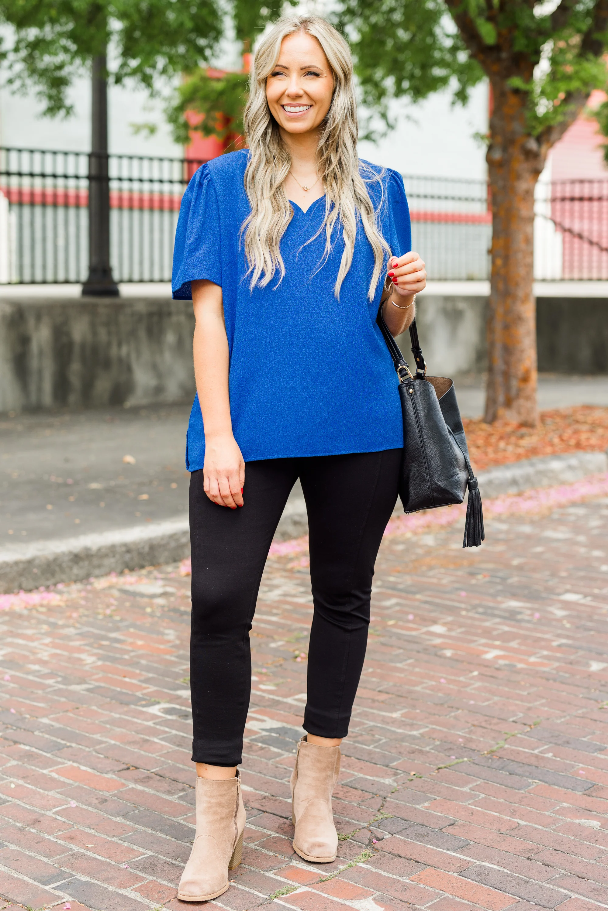 What Is It Like Top, Blue - Weilaico