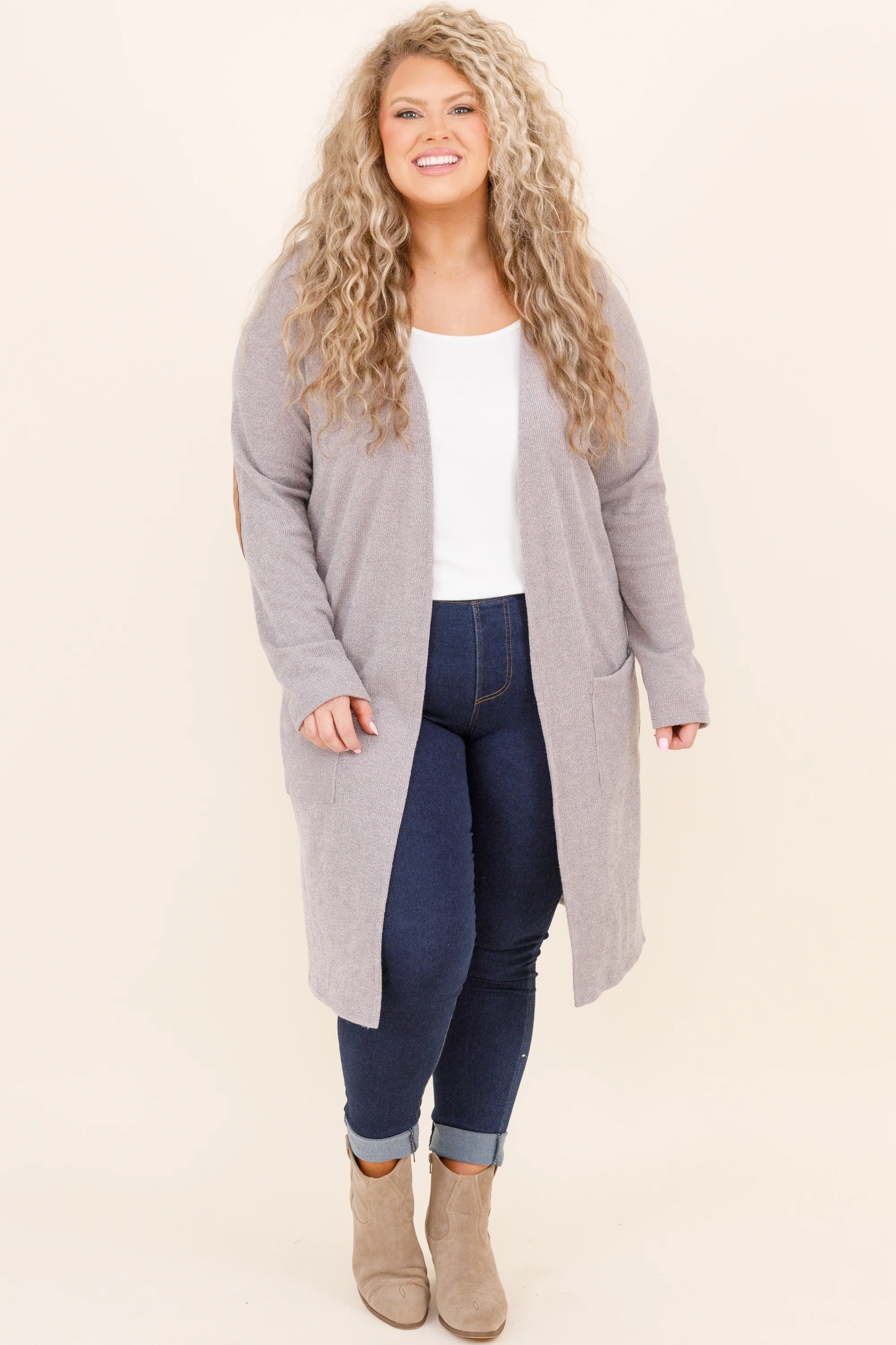 Cuddle Weather Cardigan, Grey - Weilaico