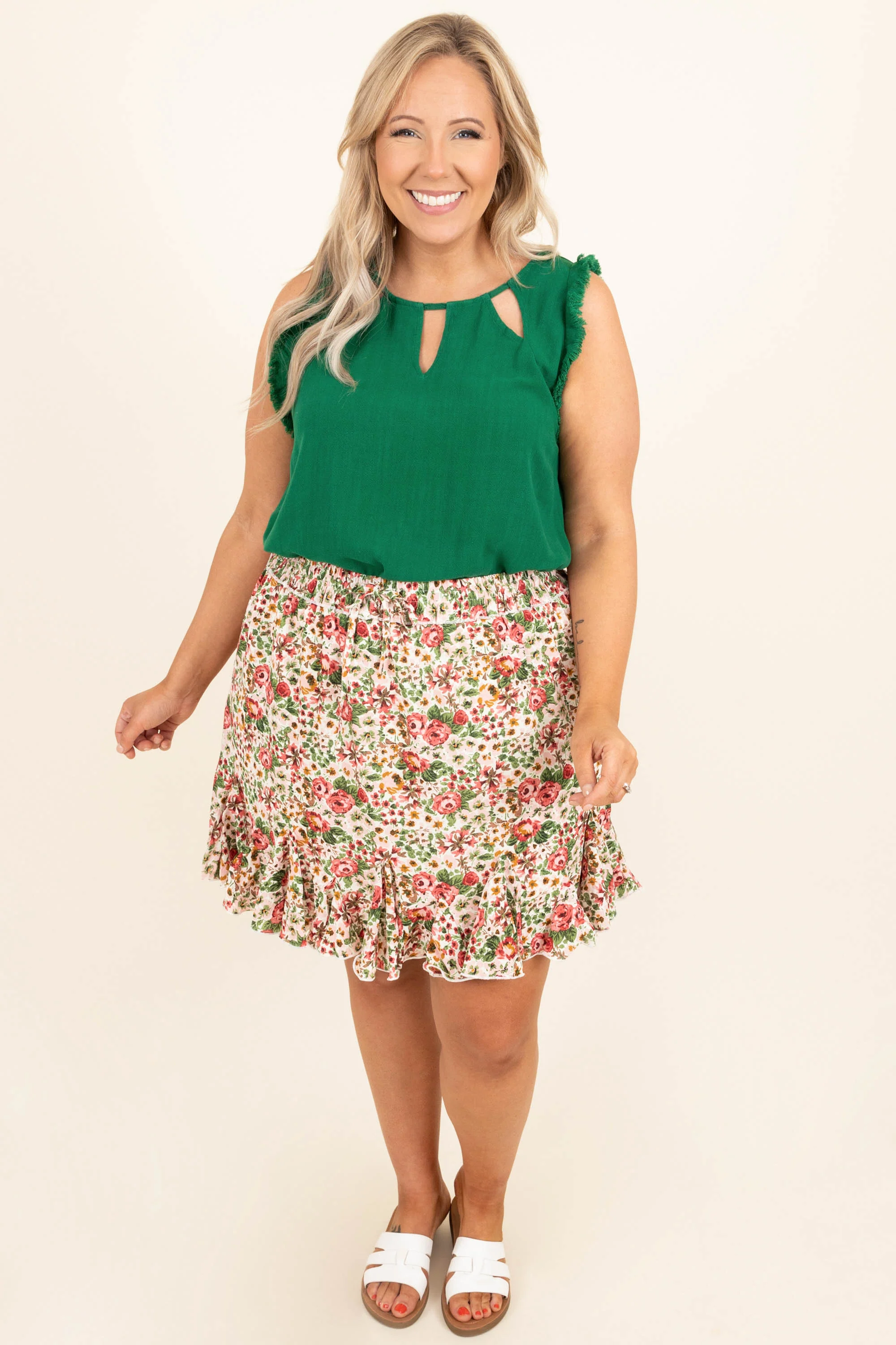 East Of The Sun Skirt, White - Weilaico