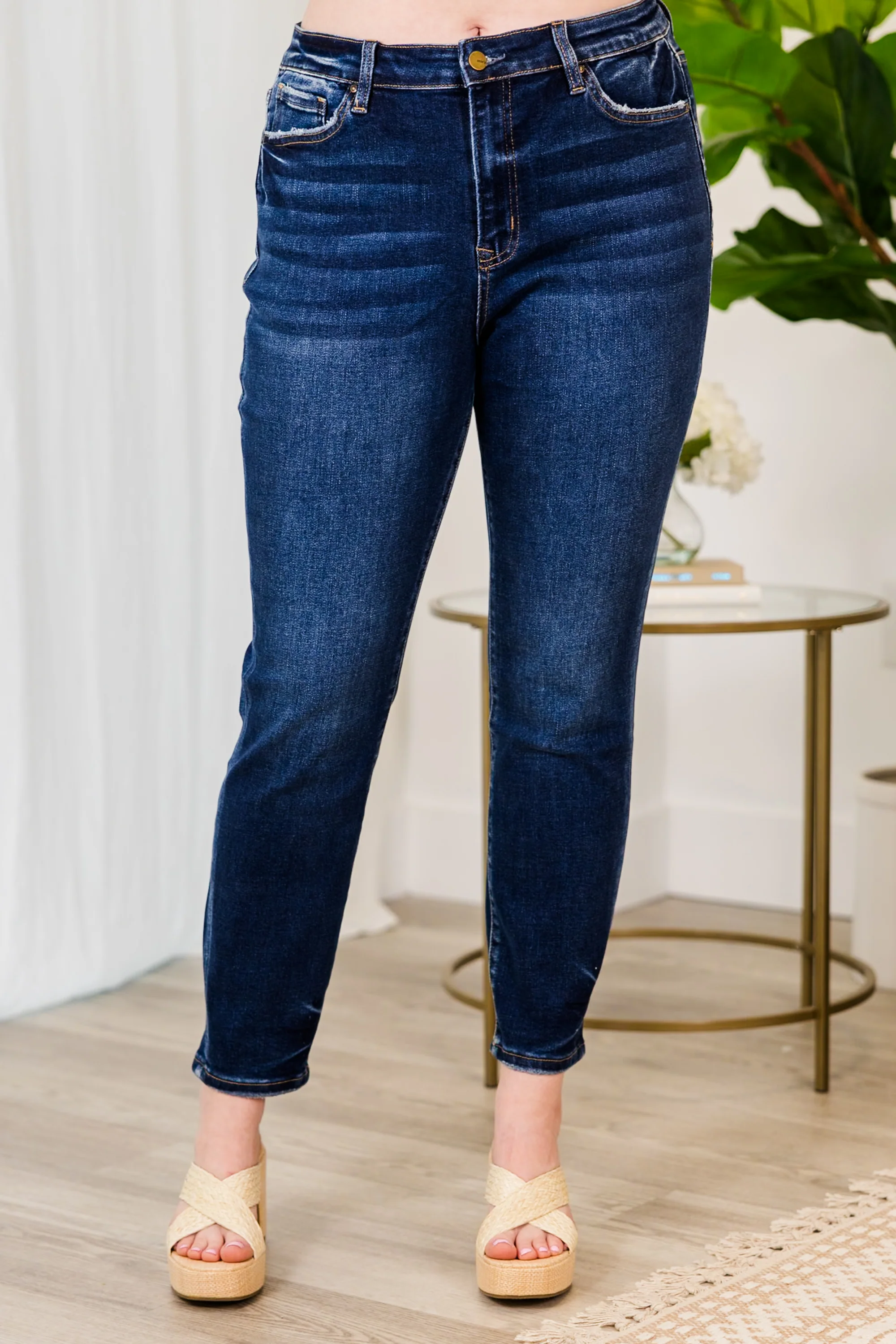 Time To Evolve Jeans, Dark Wash - Weilaico