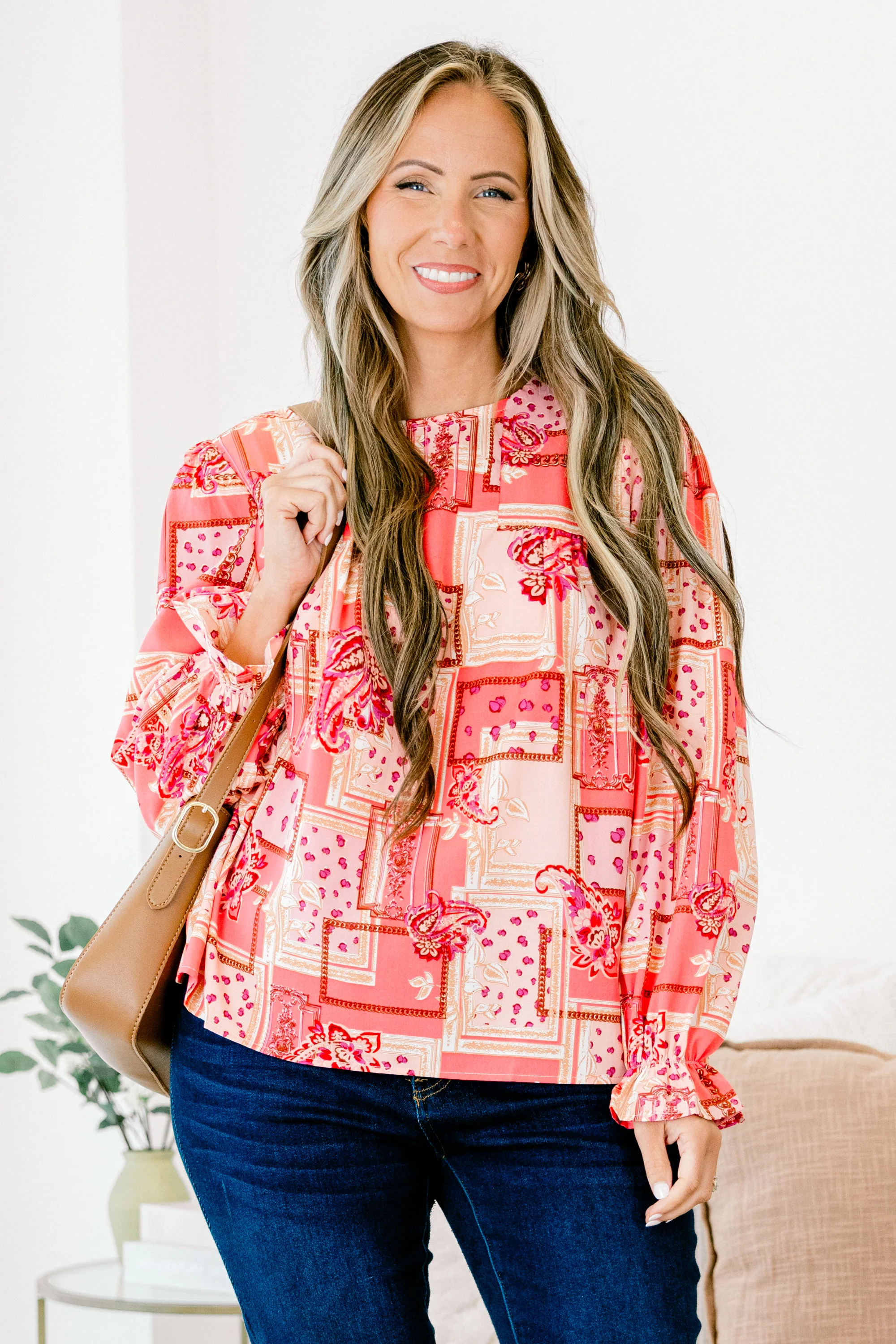 Wanderlust Journey Top, Pink-Red - Weilaico