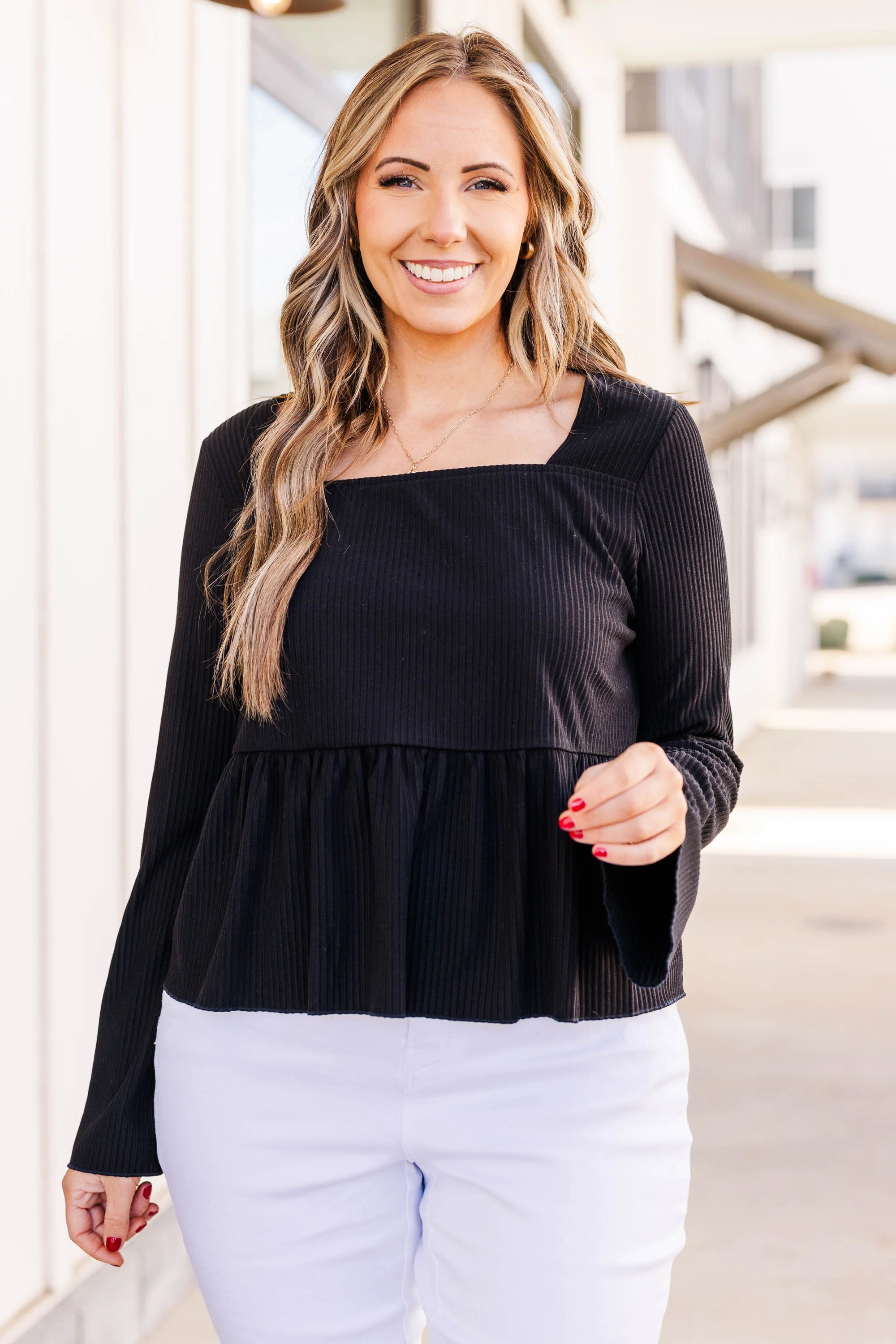 Carry Forward Top, Black - Weilaico