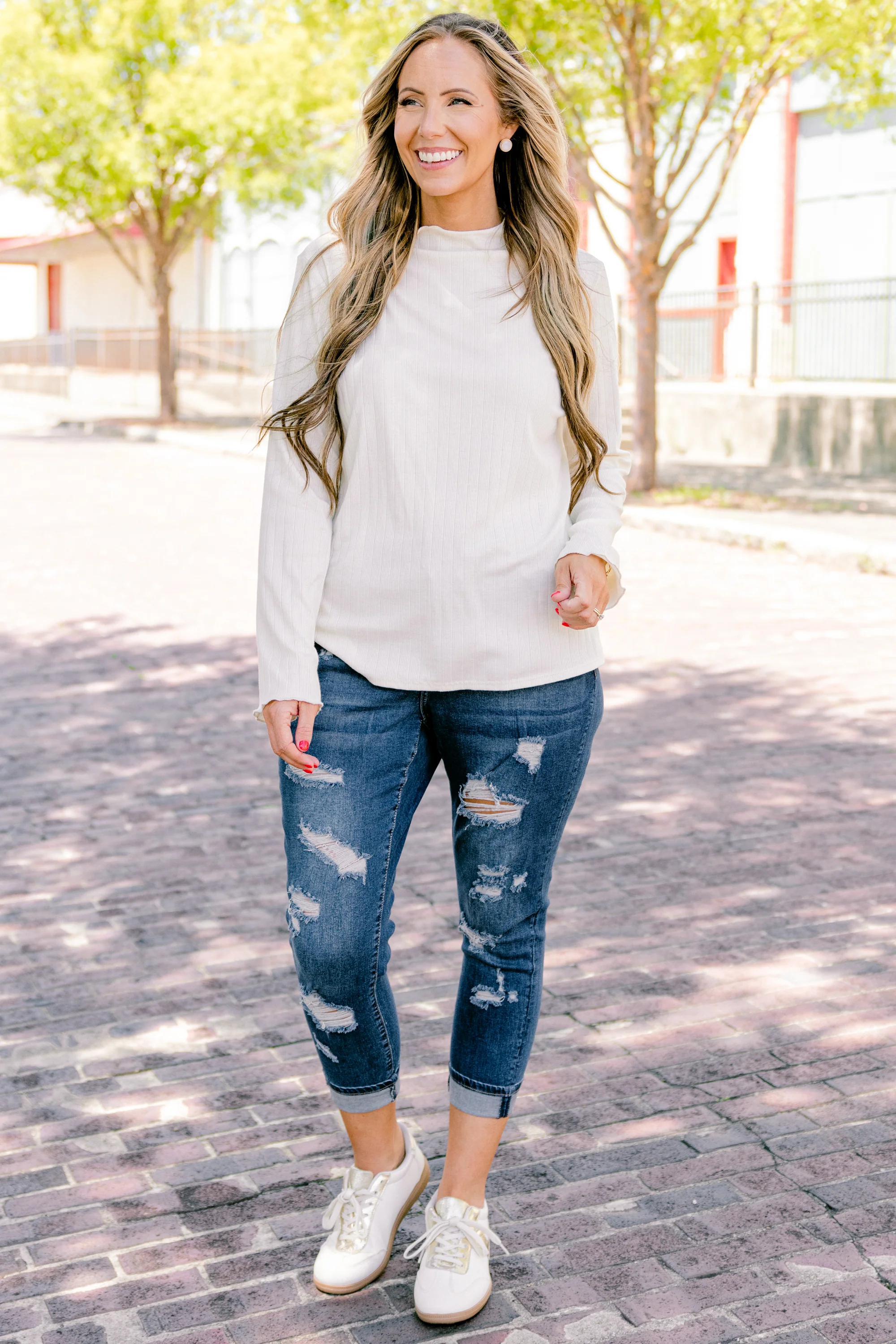 Leaving With This Jeans, Dark Wash - Weilaico