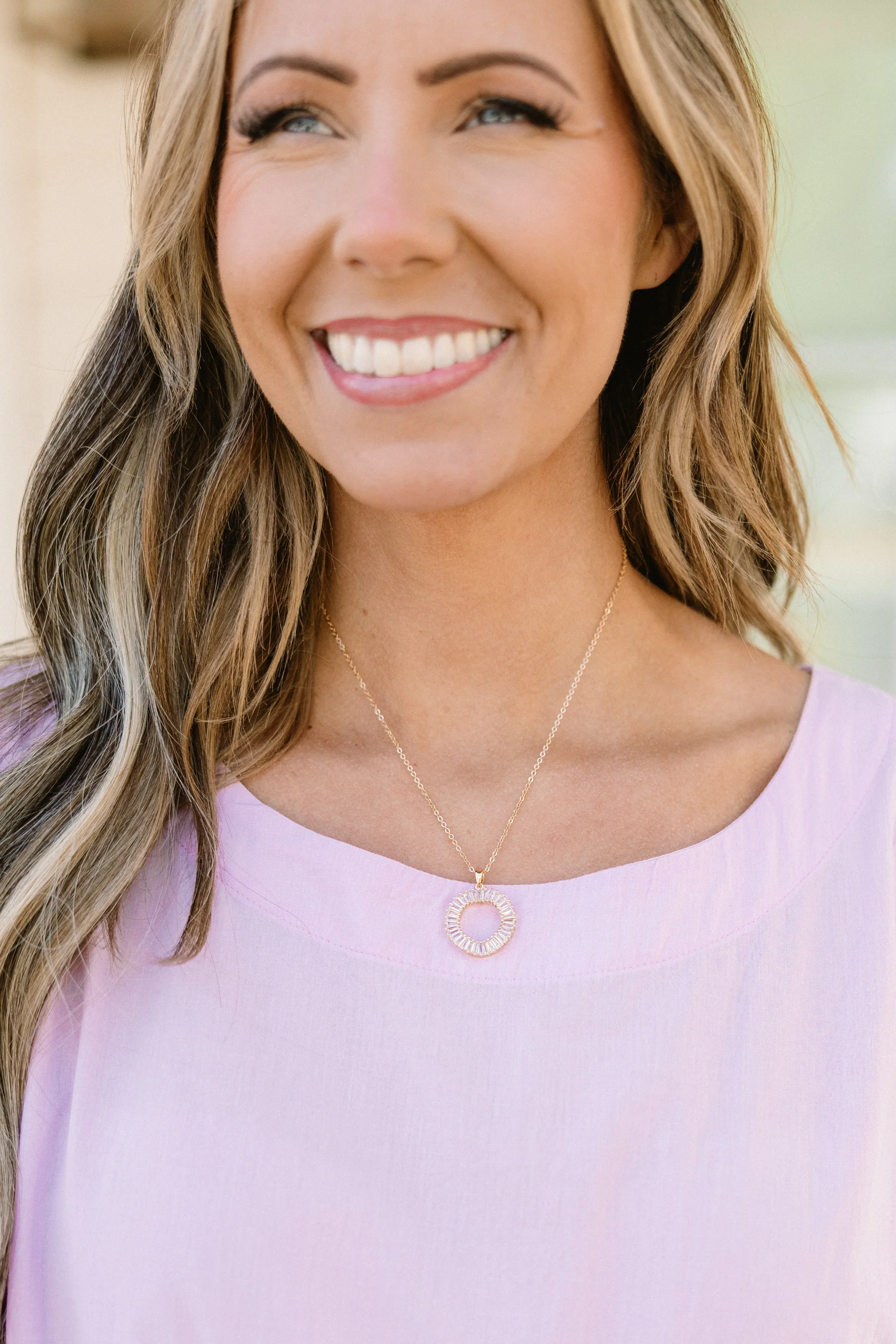 All The Good Necklace, Gold - Weilaico