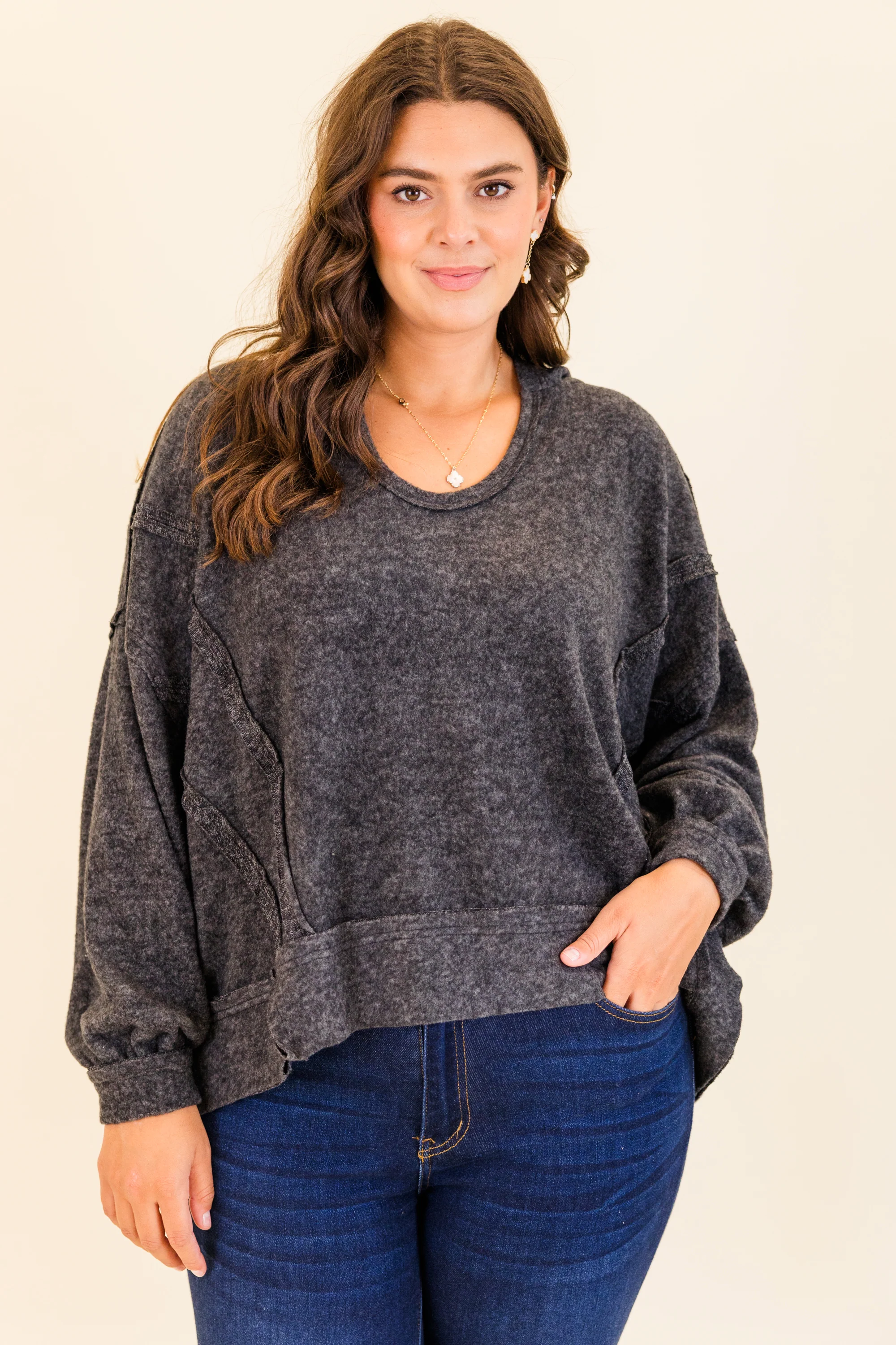 Get Cozy Hoodie, Black - Weilaico