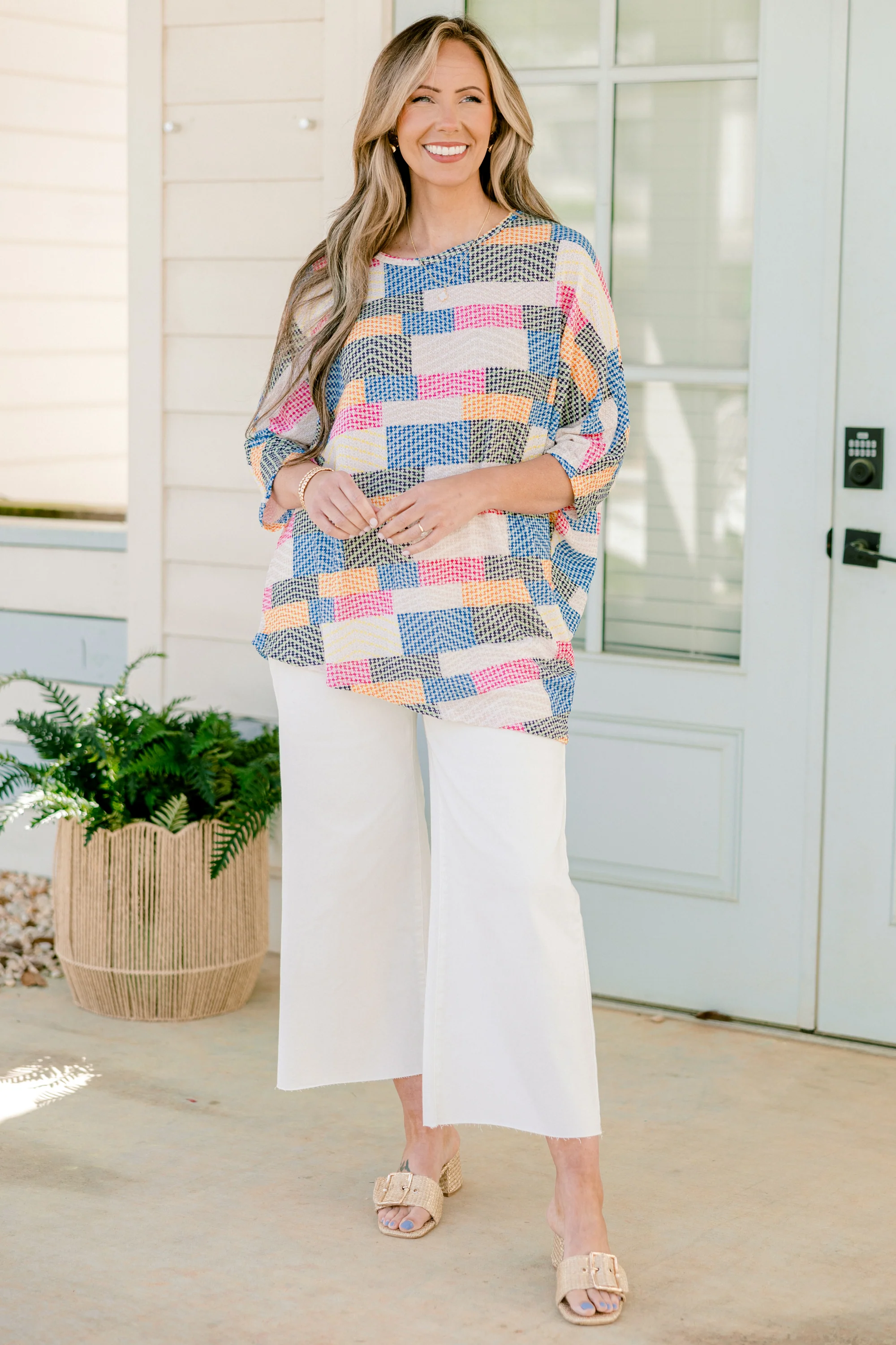 Artistic Beauty Top, Multi Stripe - Weilaico