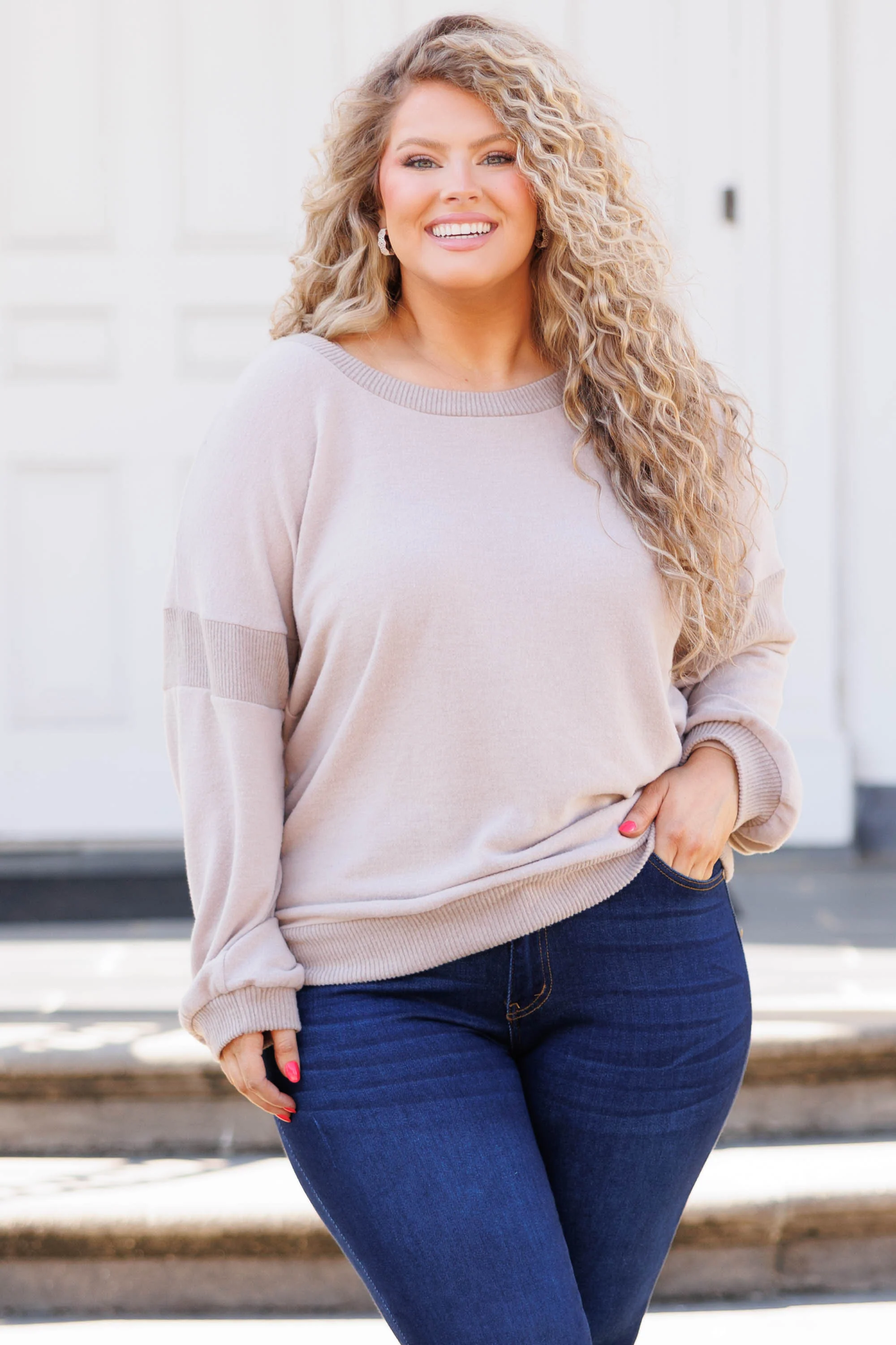 Keep It Shining Top, Mocha - Weilaico