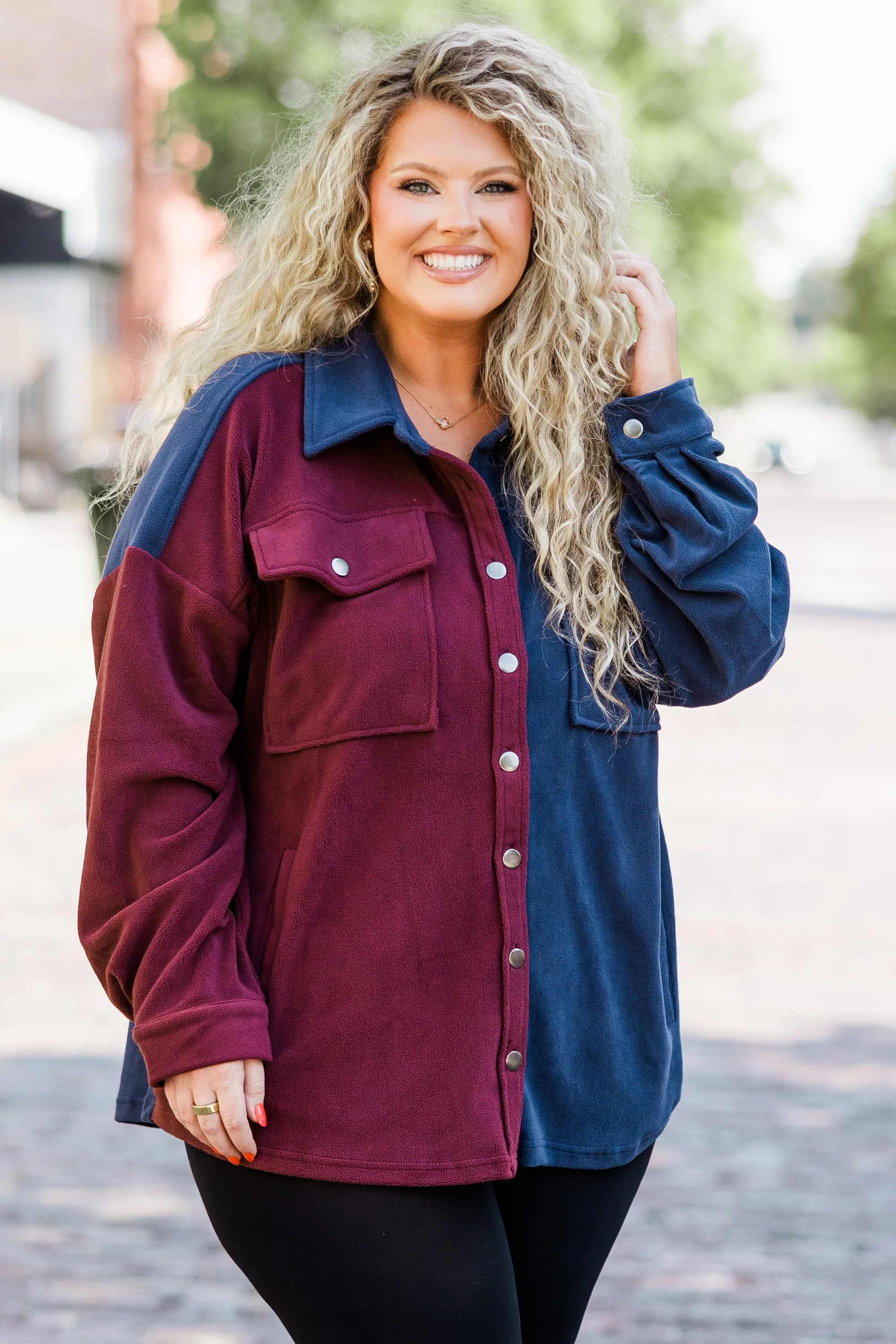 Look Who's Here Jacket, Blue - Weilaico