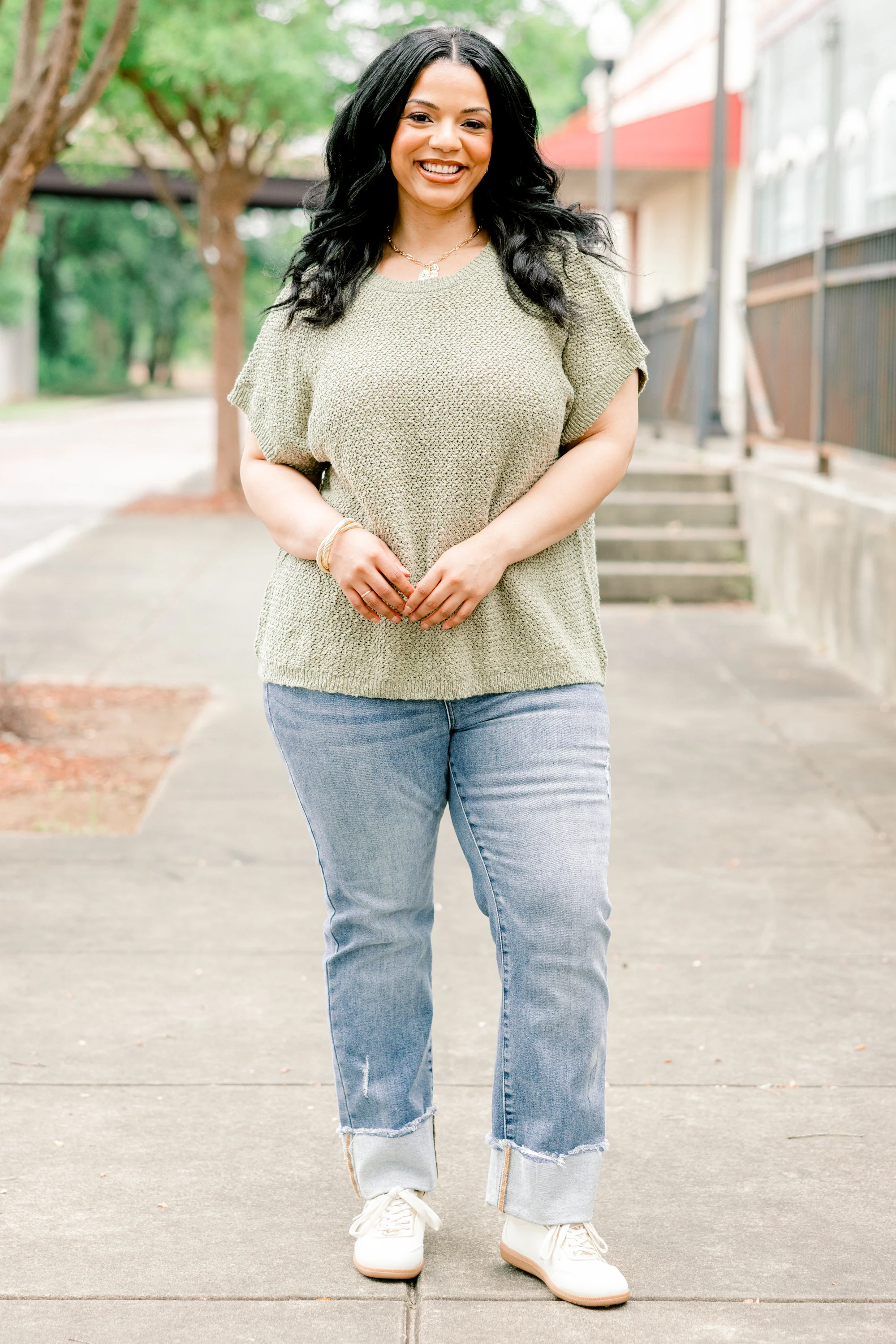 Apple Of My Eye Top, Olive - Weilaico