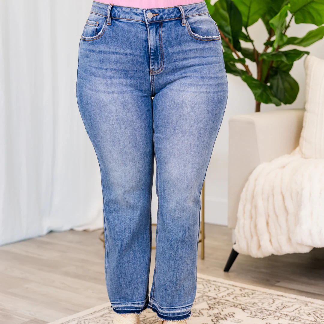 Boss Mindset Jeans, Medium Wash - Weilaico