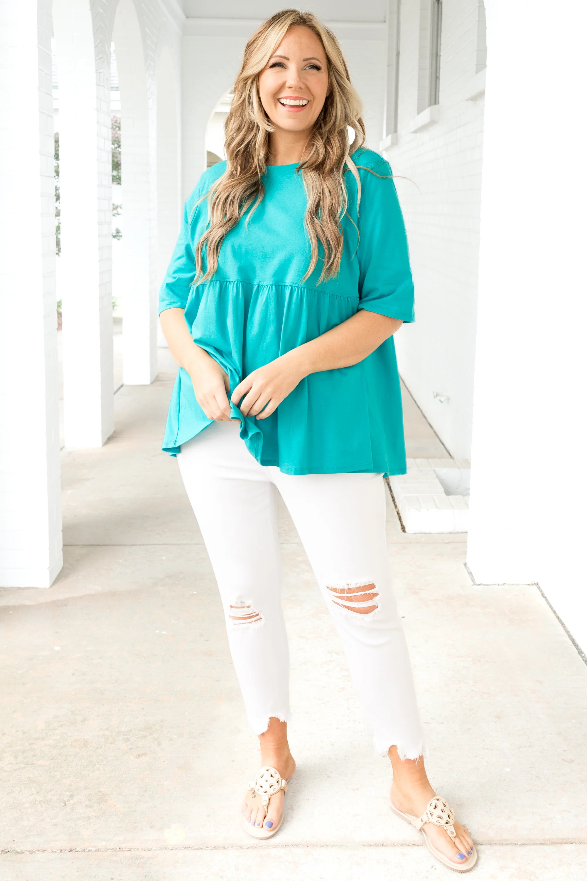 Fearless Soul Top, Ice Blue - Weilaico