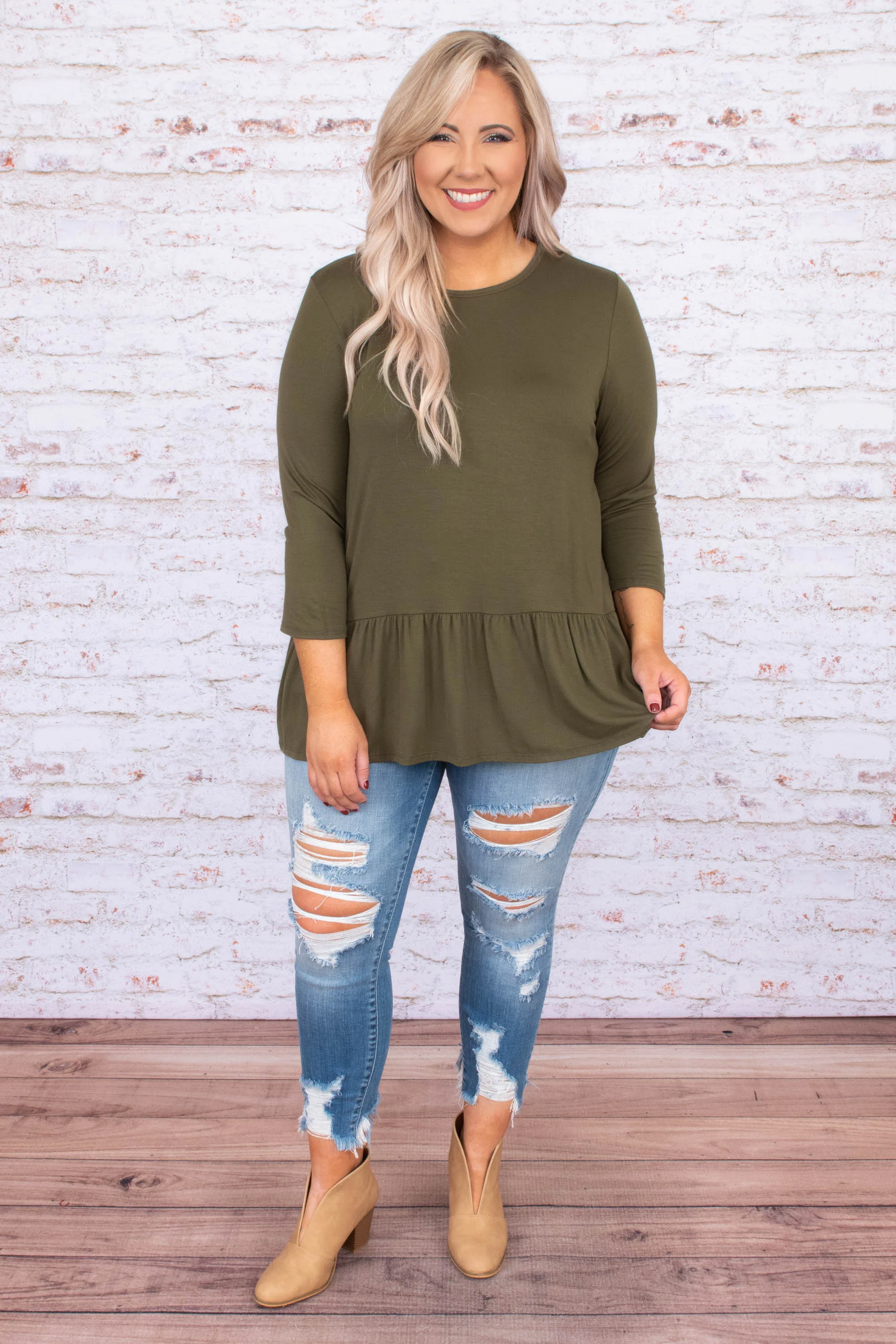 Blank Slate Skinny Jeans, Medium Wash - Weilaico