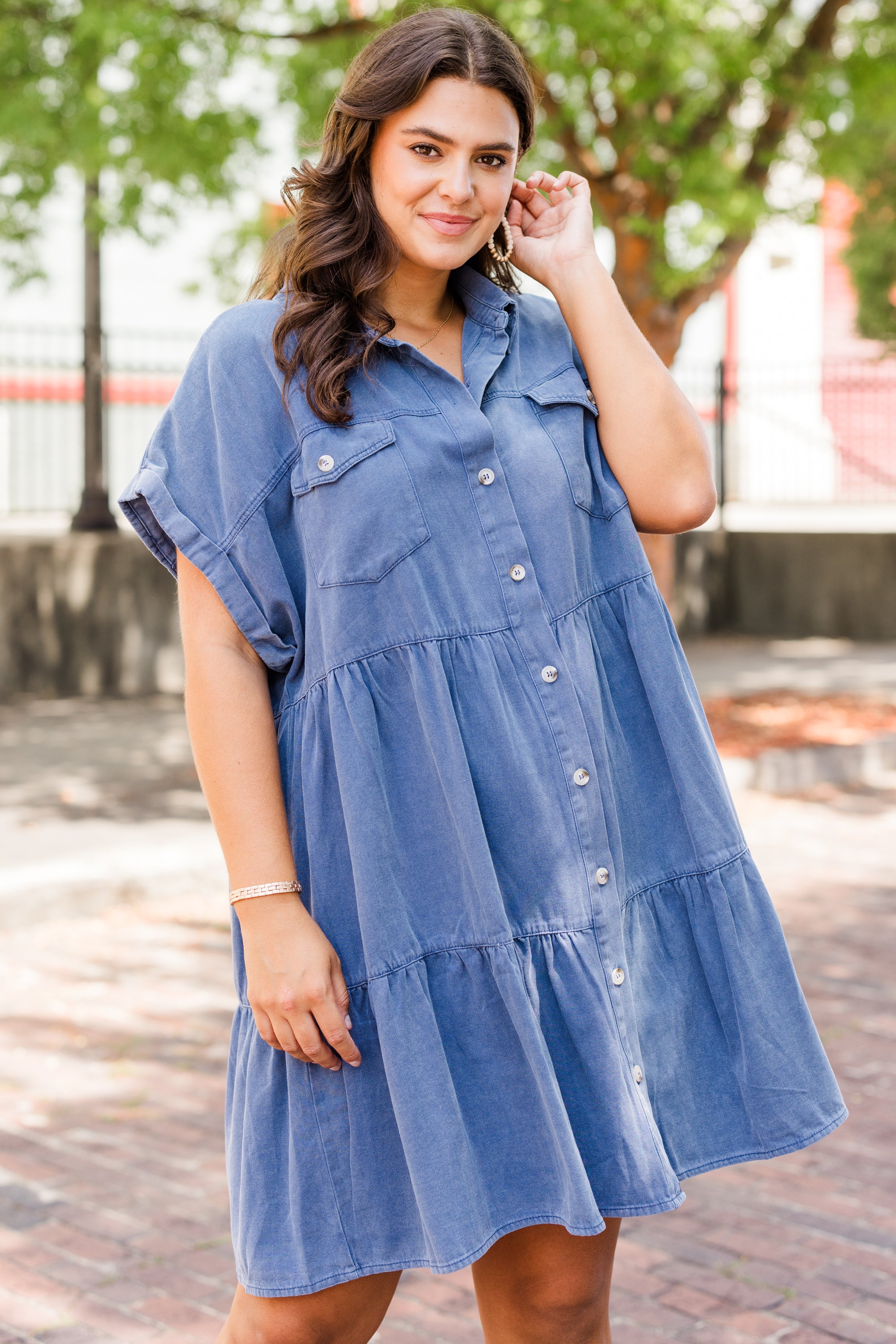 Lost In A Daze Dress, Navy - Weilaico