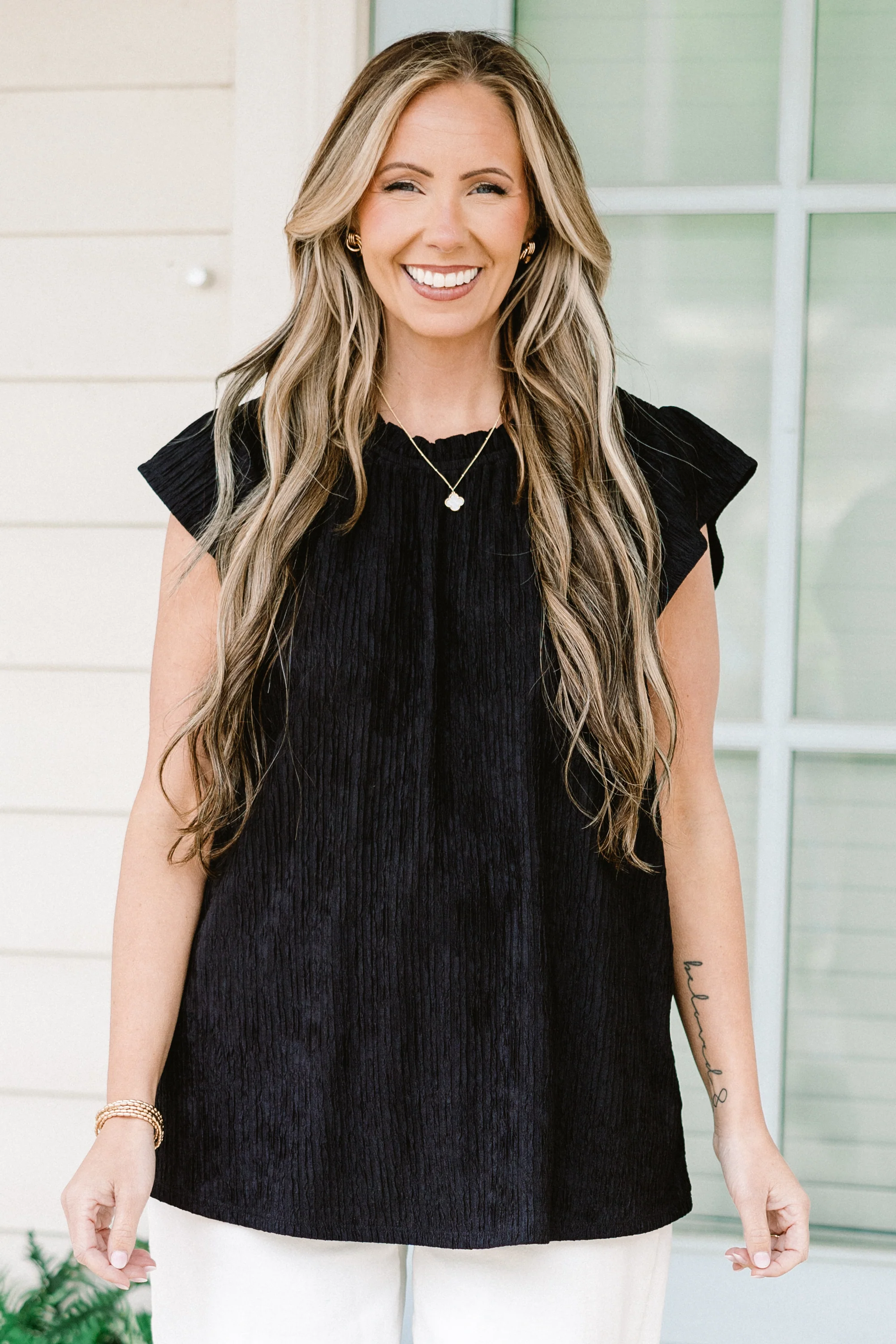 Worth My While Top, Black - Weilaico