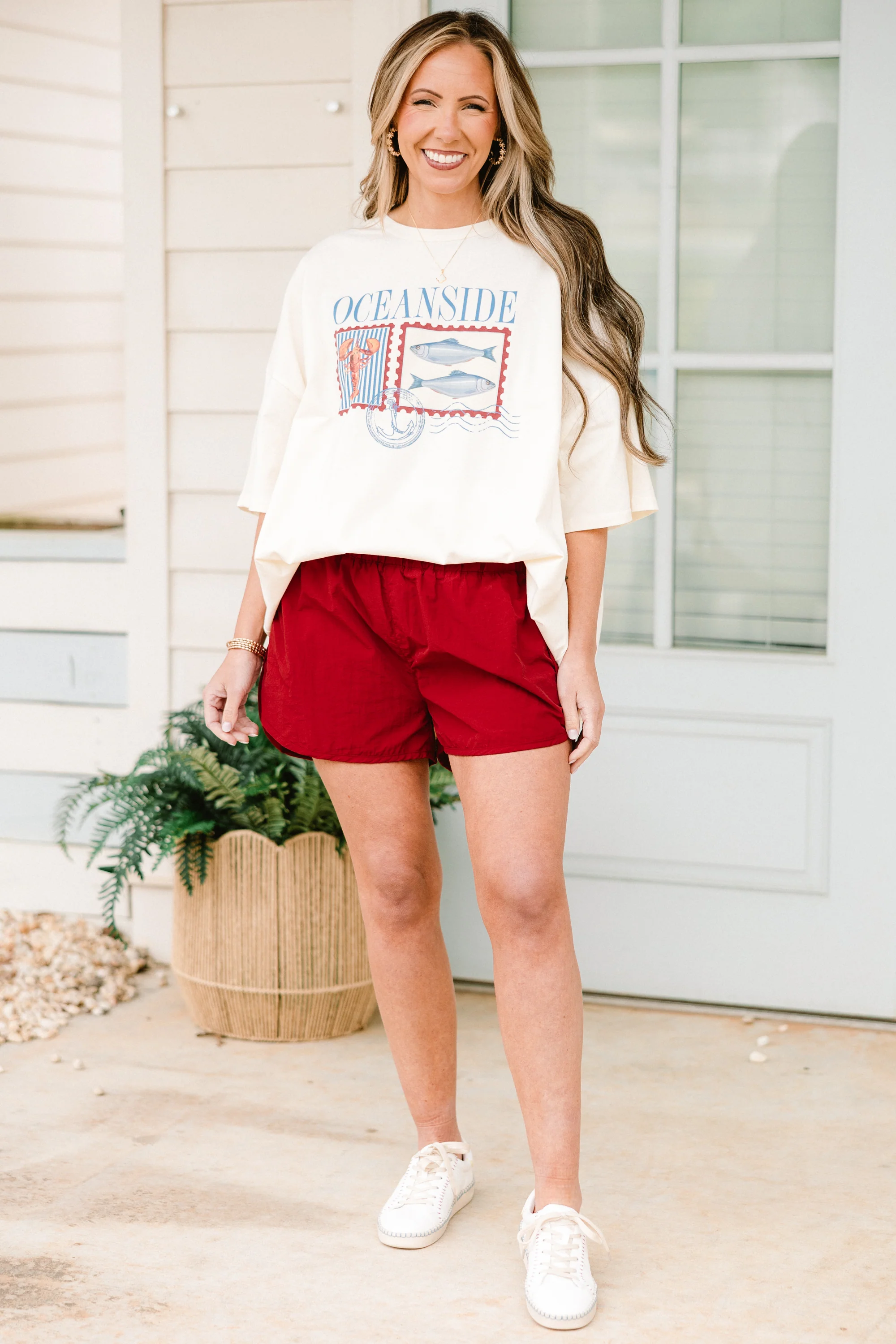 Run The World Shorts, Copper Red - Weilaico