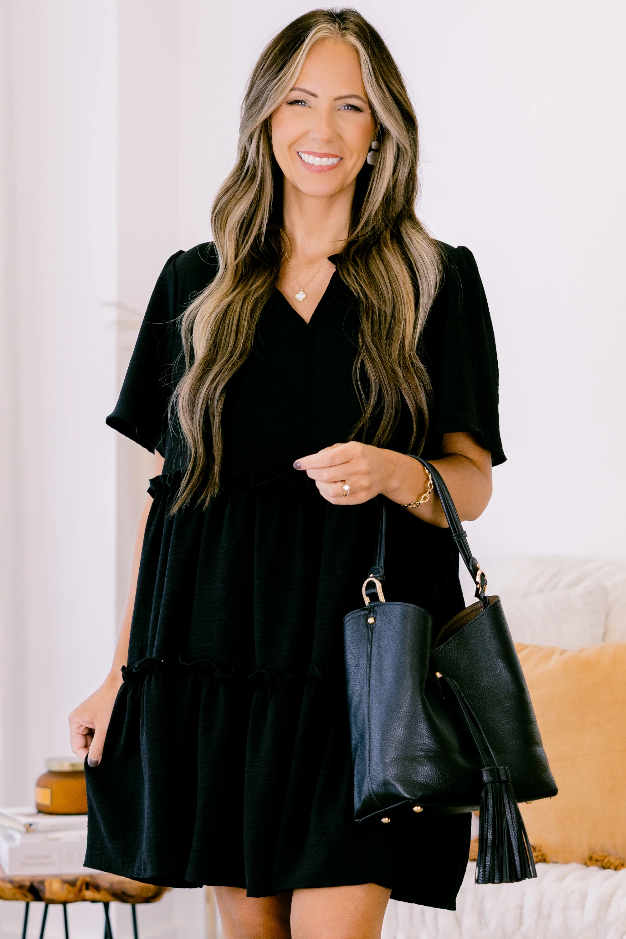 Take Over Dress, Black - Weilaico