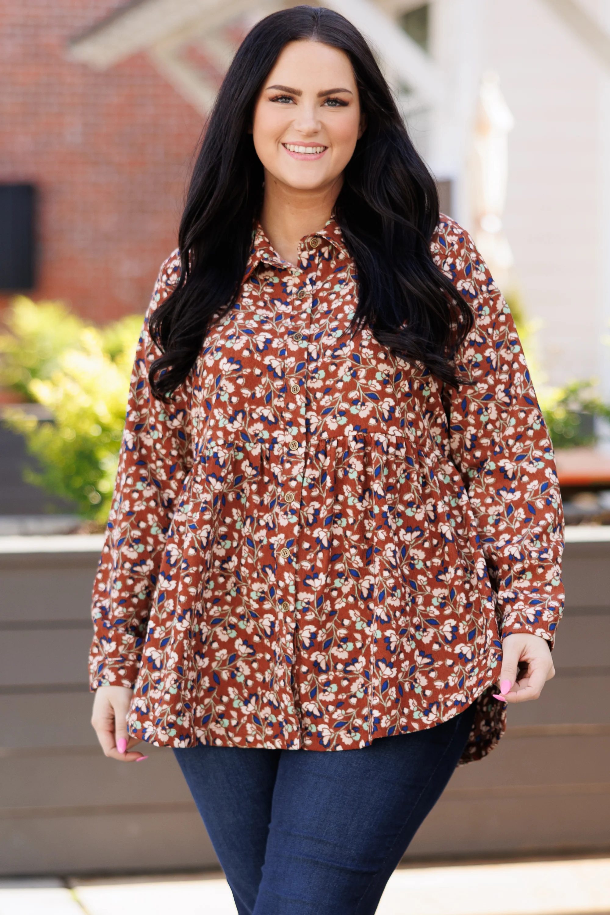 What A Pleasure Top, Brown Mix - Weilaico