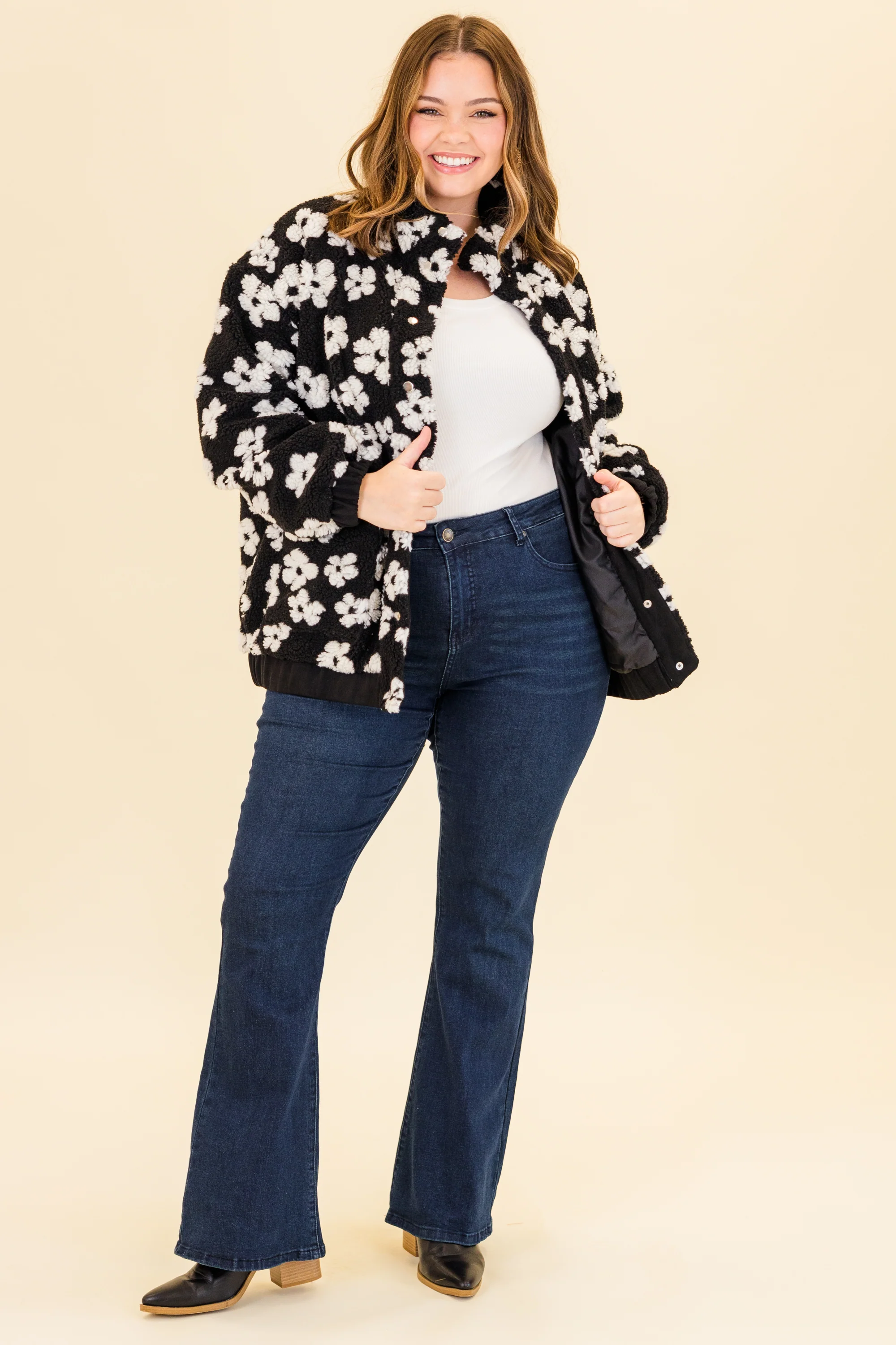 Cafe Conversations Jacket, Black - Weilaico