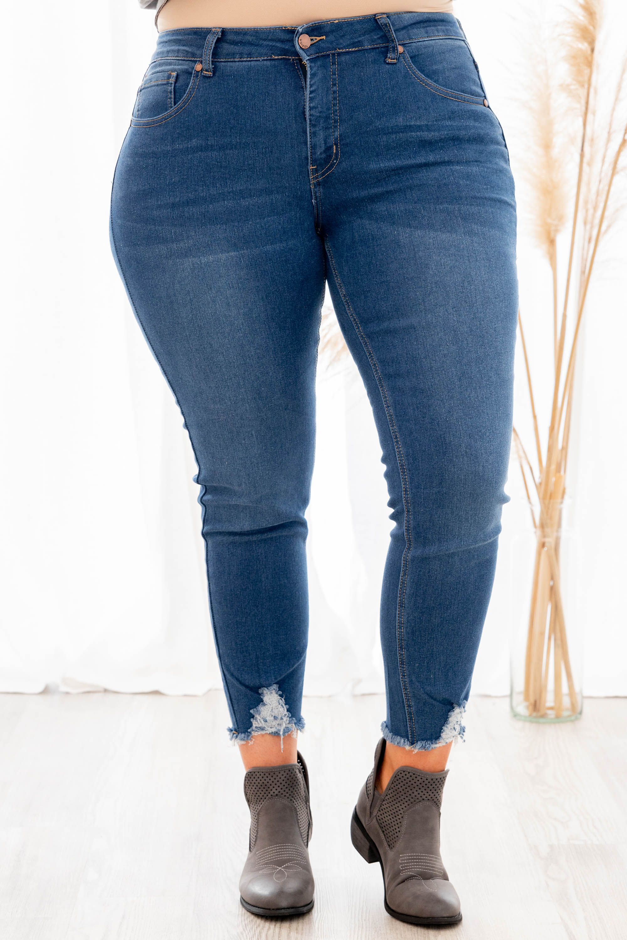 Mind Control Jeggings, Medium Wash - Weilaico