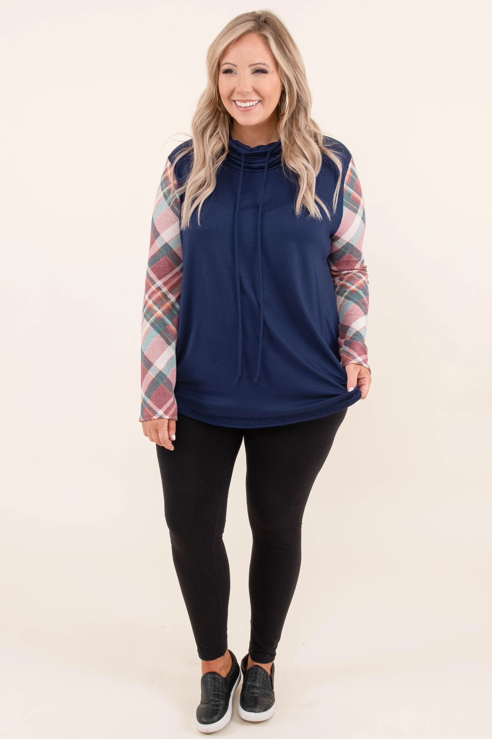 Number One Fan Sweater, Navy - Weilaico