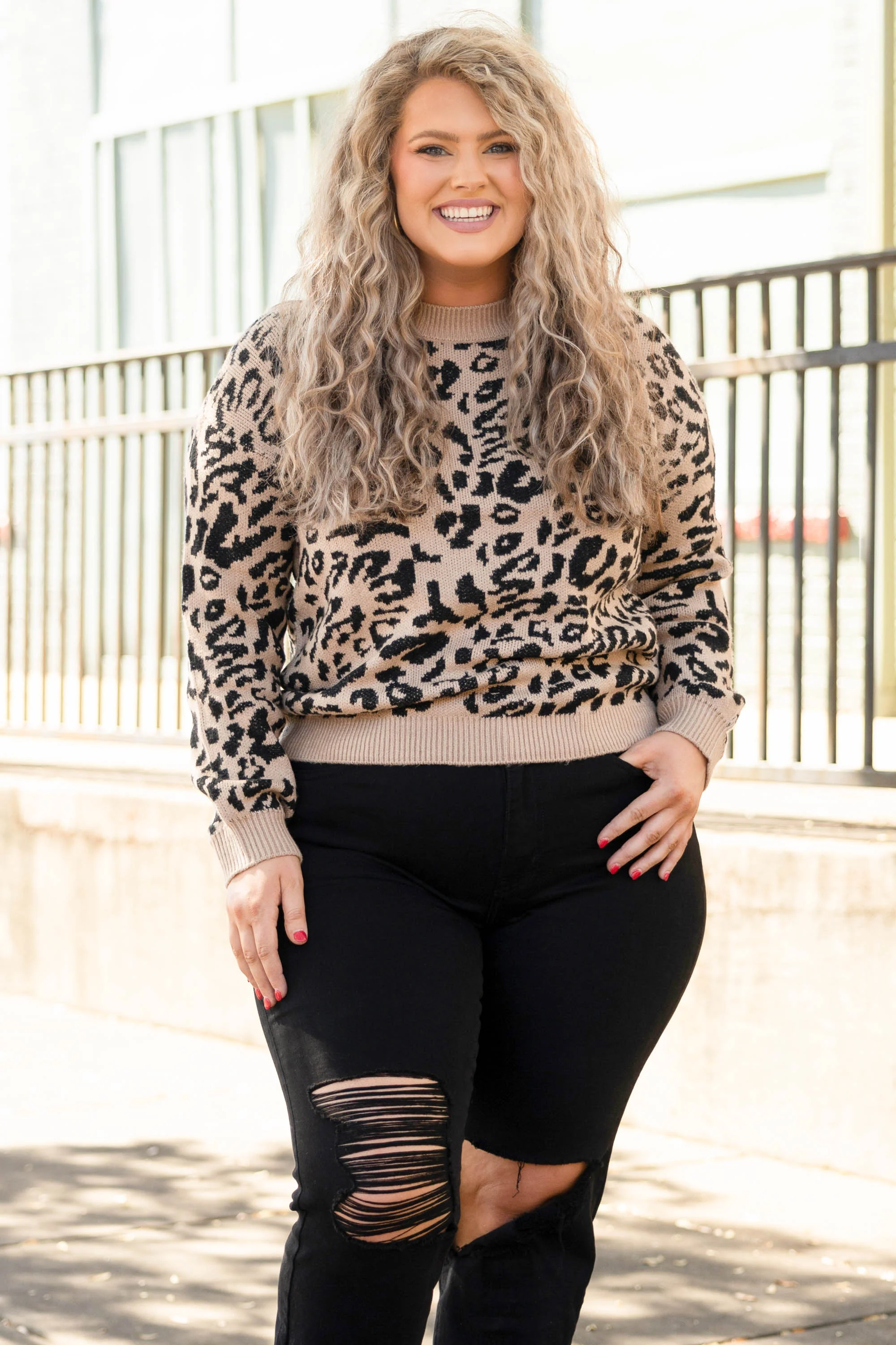 On the Hunt Sweater, Tan - Weilaico