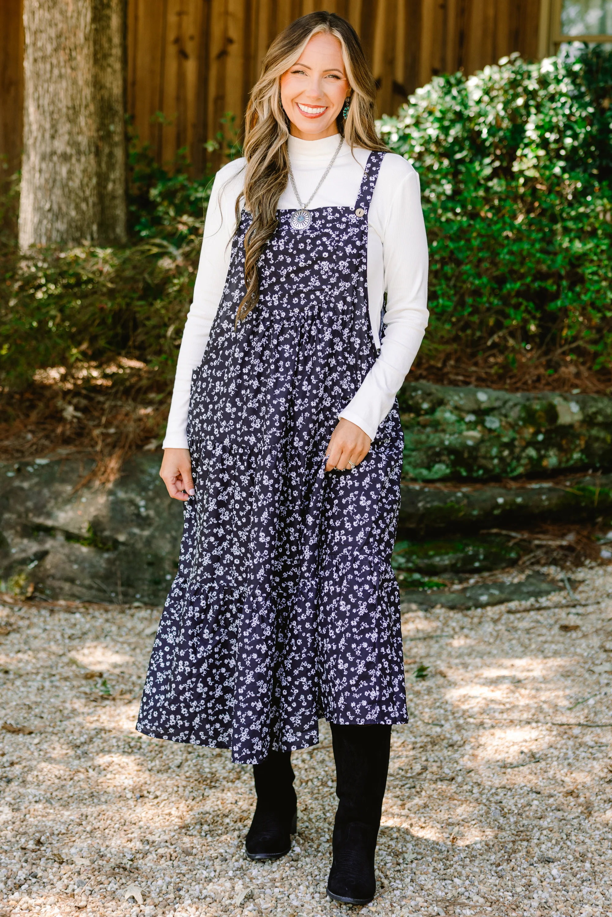 Got To Dance Dress, Black Print - Weilaico