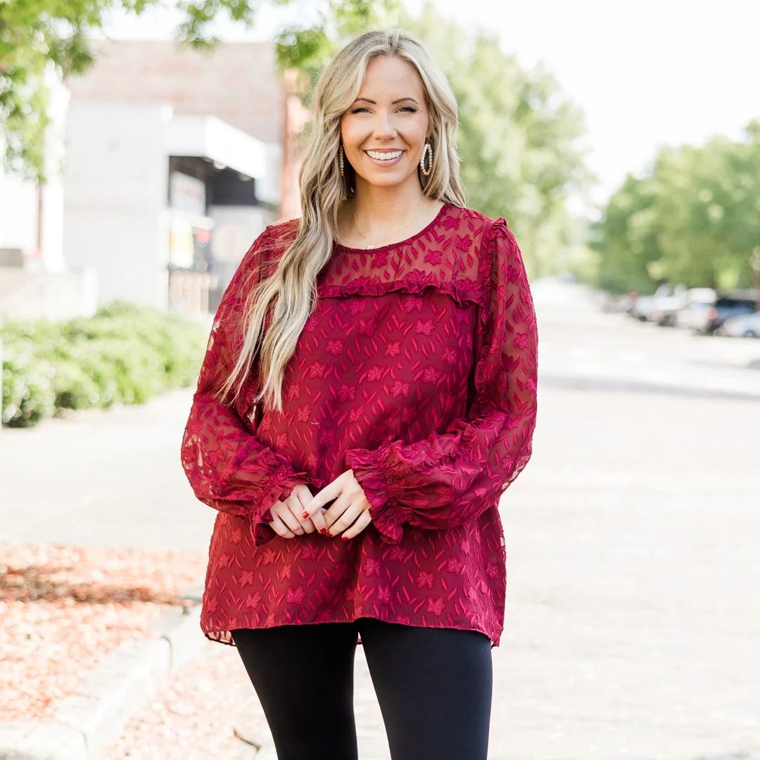 Check Yourself Top, Red - Weilaico