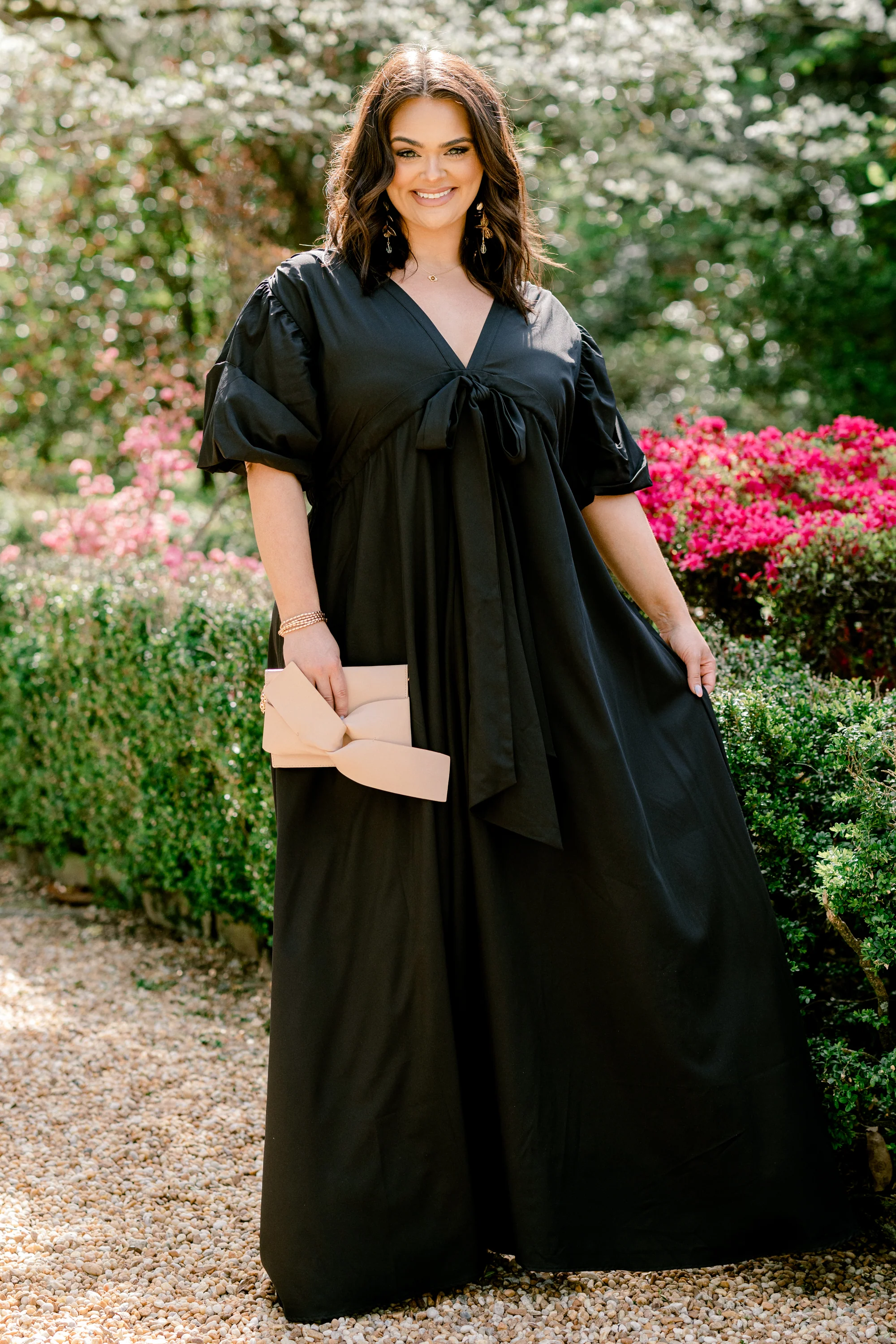 Looking At Me Maxi Dress, Black - Weilaico