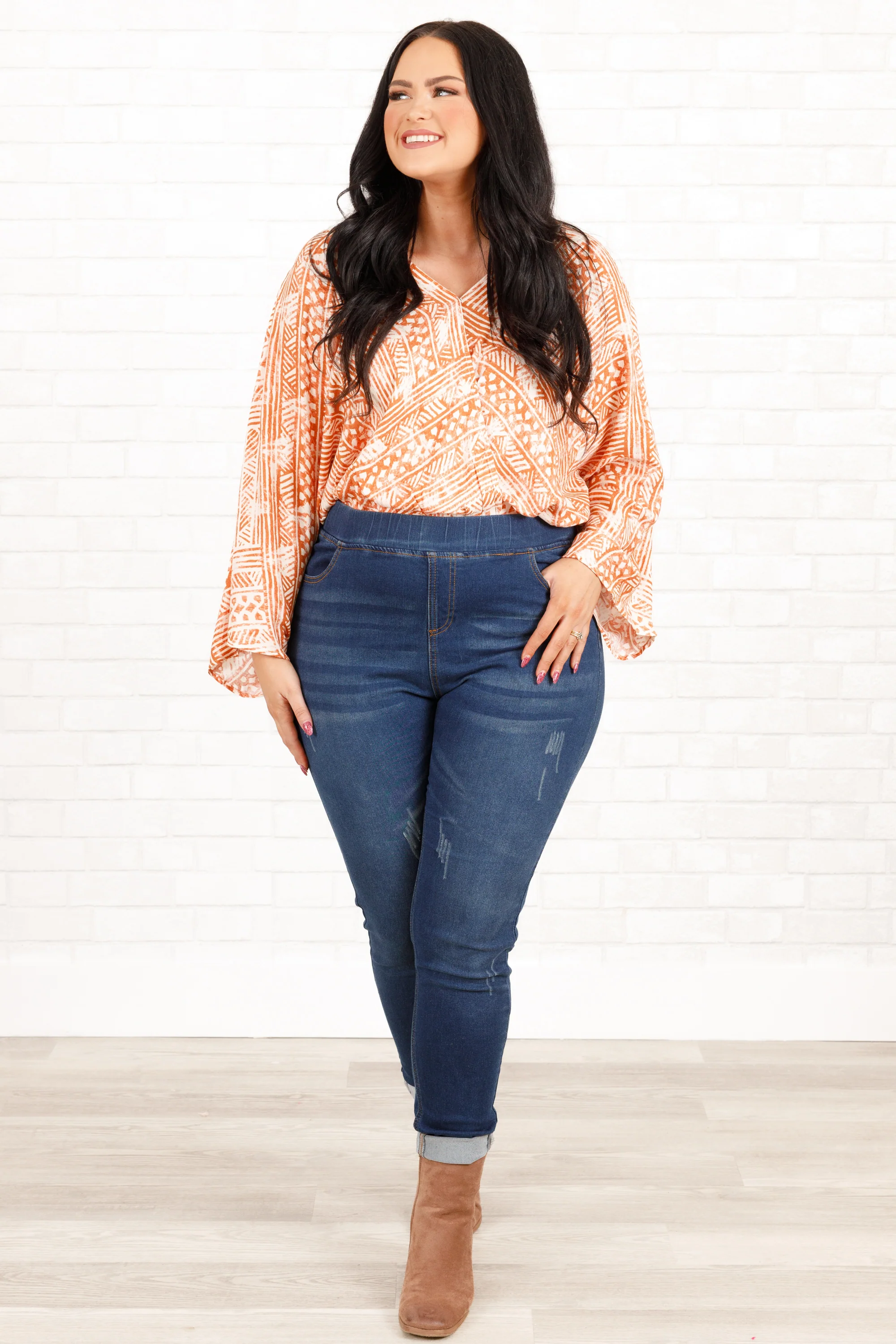 Chasin' You Bodysuit, Rust - Weilaico