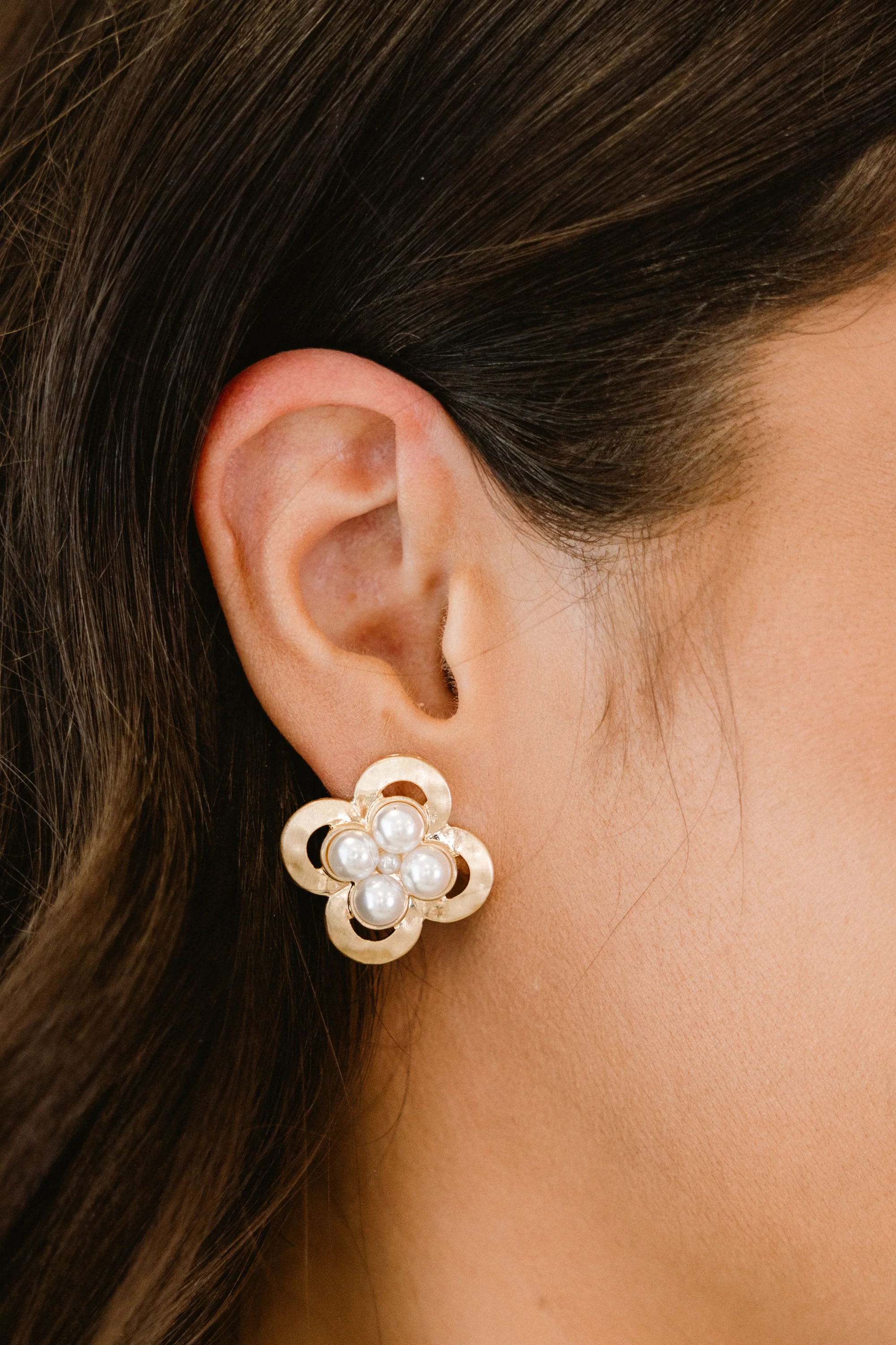 We Stick Together Earrings, Gold - Weilaico